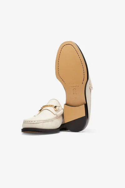 Mick Mule Moccasin Fur Milk Non-Slip Footbed