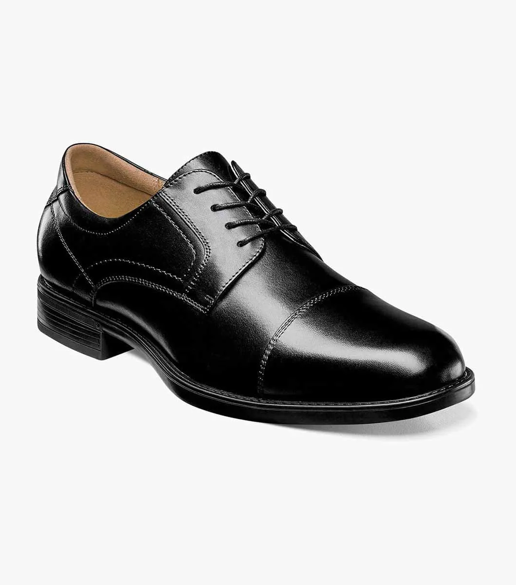 Midtown Cap Toe Oxford-Black | Florsheim Professional Look