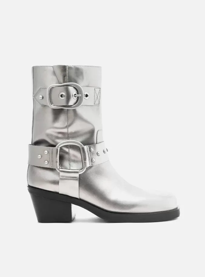 Kaia Leather Block Boot Sexy Red Heels Classic Red Heels