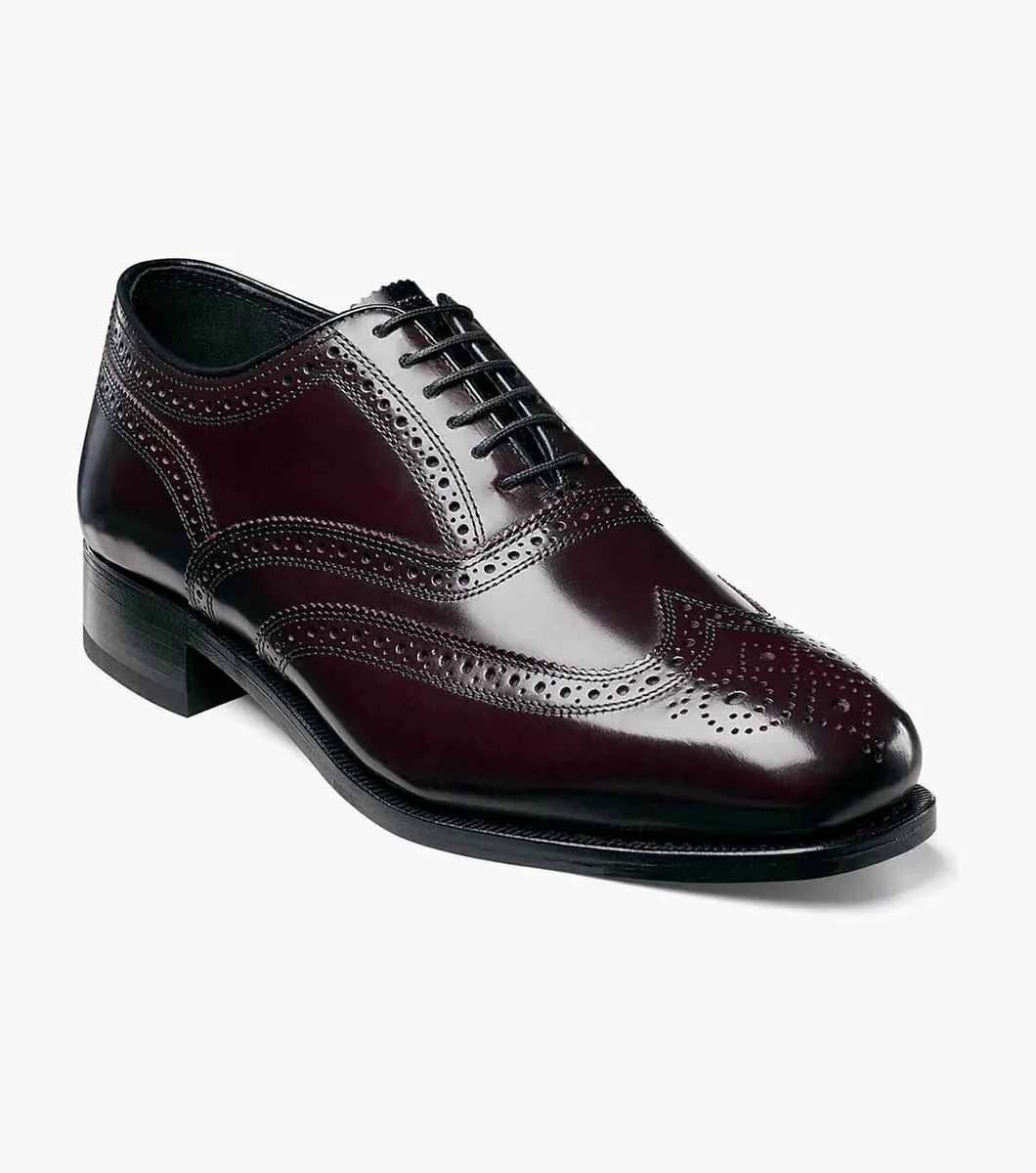 Minimalist Edge Lexington Wingtip Oxford-Burgundy | Florsheim