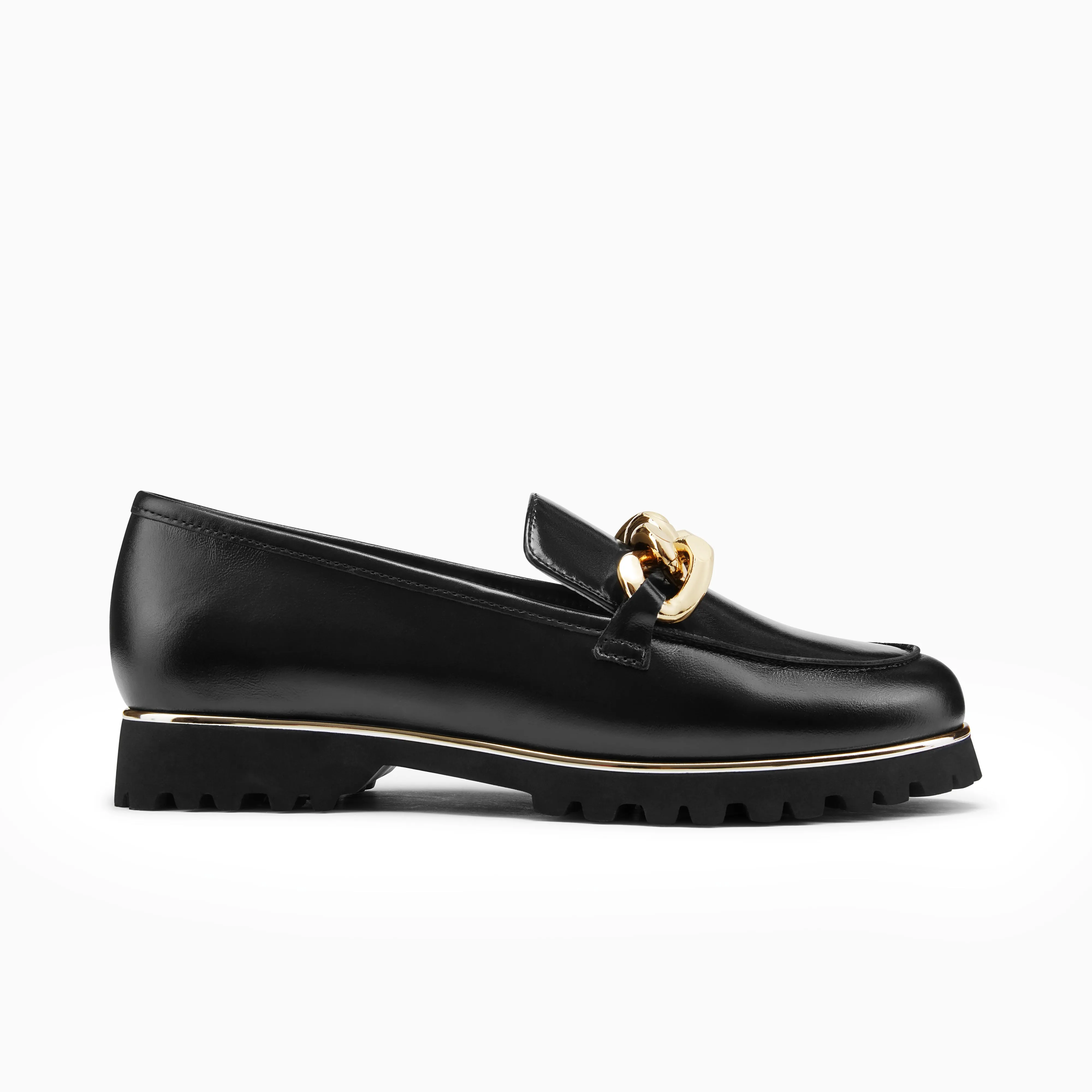 Modern Step Comfort Dominica Loafer | Black/gold combo