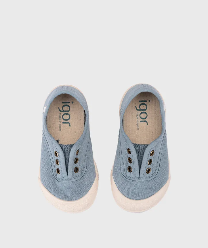 Modern Styles Igor Boy's And Girl's Lona Laceless Shoes - Oceano