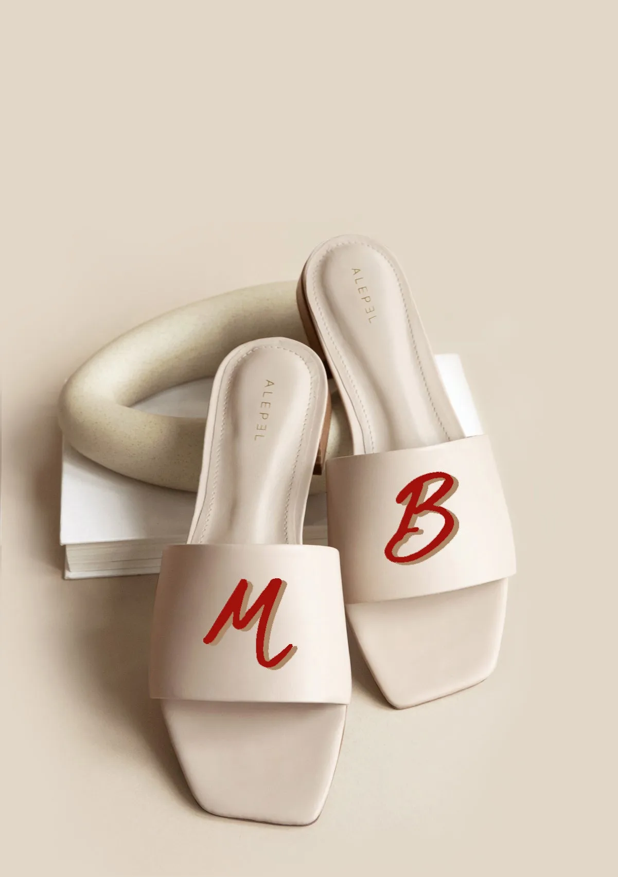 Monogram Beige Square Flexible Cushioning