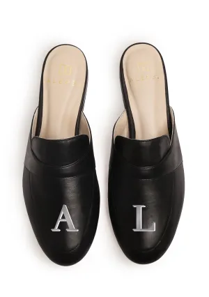 Daylong Comfort Monogram Black Mule