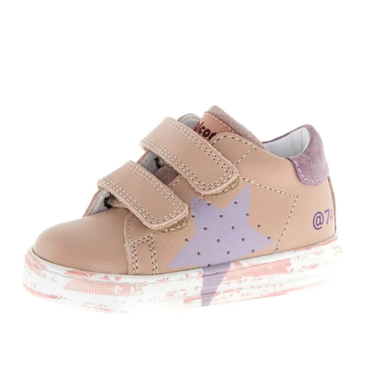 Falcotto Girl's Salazar 3 Vl Casual Shoes - Cipria/Rose Breathable materials for kids Flat - heeled kids' shoes