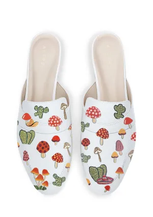 Mushroom White Mule Comfy Travel Fit