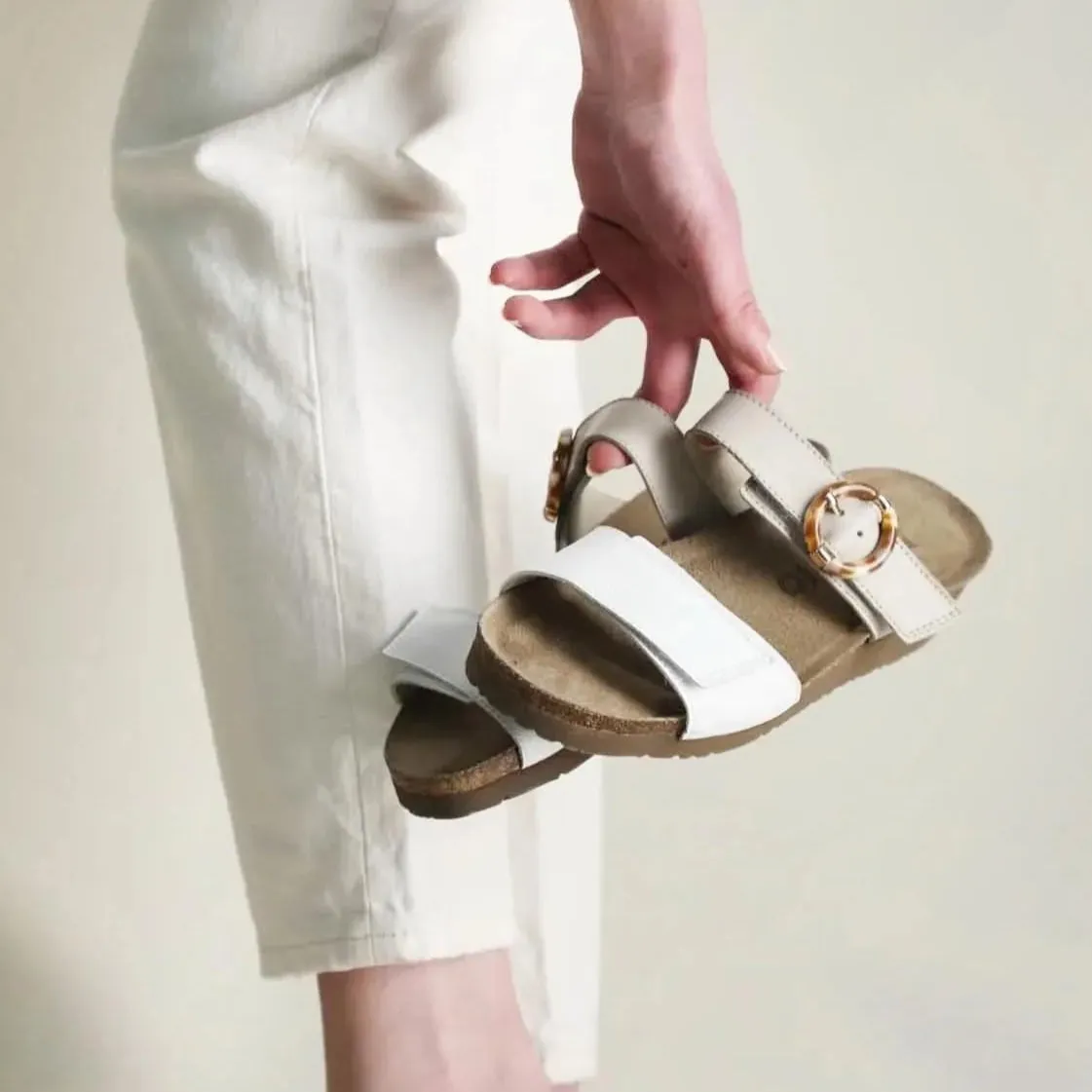 NAOT ANABEL - WHITE MULTI Stunning Platforms
