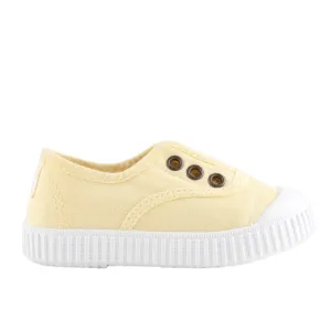 Adjustable - strap kids' shoes Hypoallergenic kids' stuff Victoria Girl's Inglesa DREC Canvas Trainers - Banana