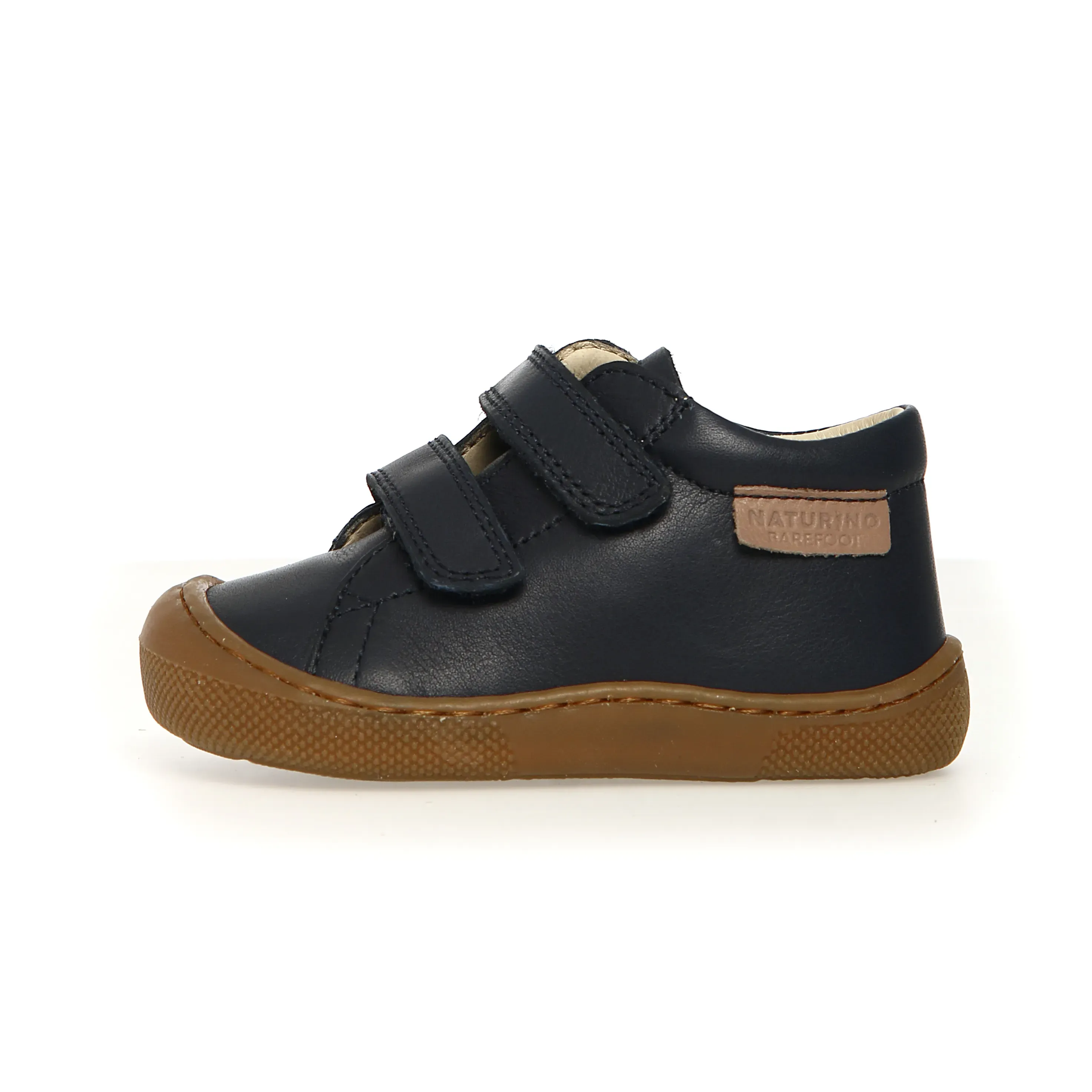 Naturino Amur Vl Boy's Barefoot Casual Shoes - Navy Faux Fur Trim