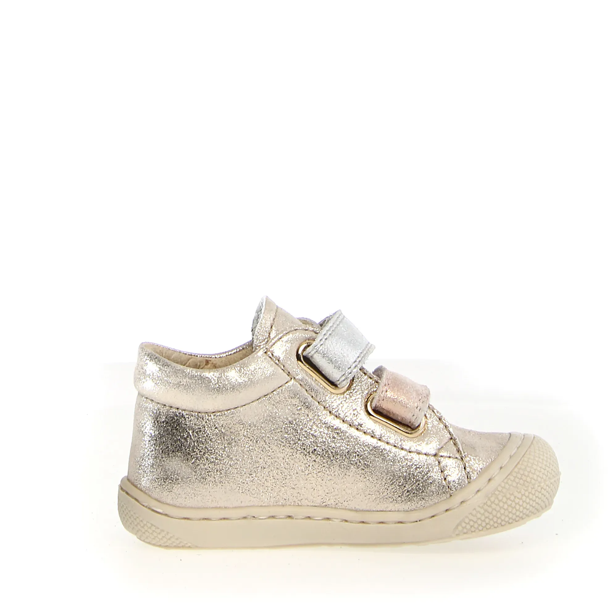 Naturino Corkel Vl Girl's Casual Shoes - Platinum/Cipria/Silver Youth Collection