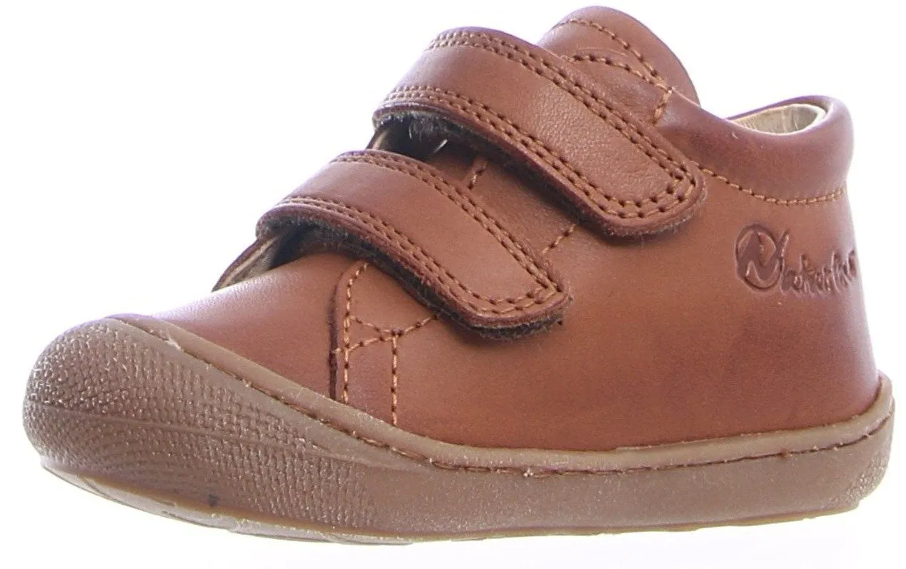 Naturino Girl's & Boy's WIDE Width Cocoon Sneakers - Cognac Skate Shoes