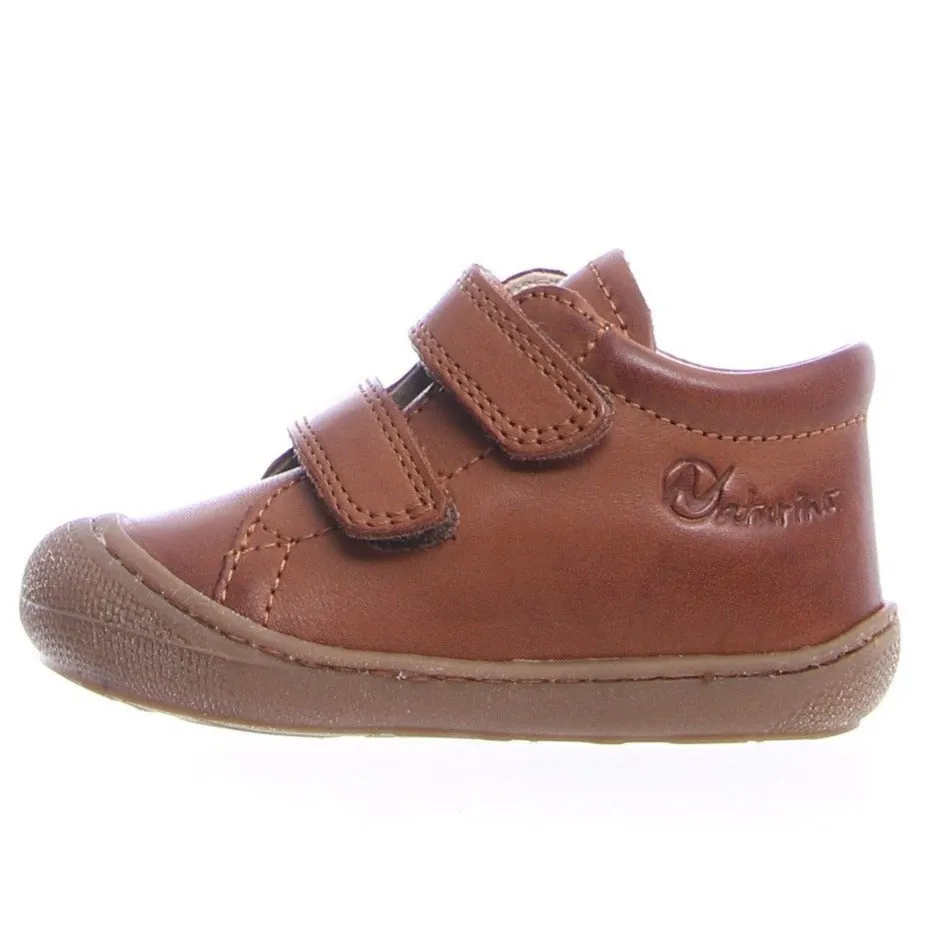 Naturino Girl's & Boy's WIDE Width Cocoon Sneakers - Cognac Skate Shoes