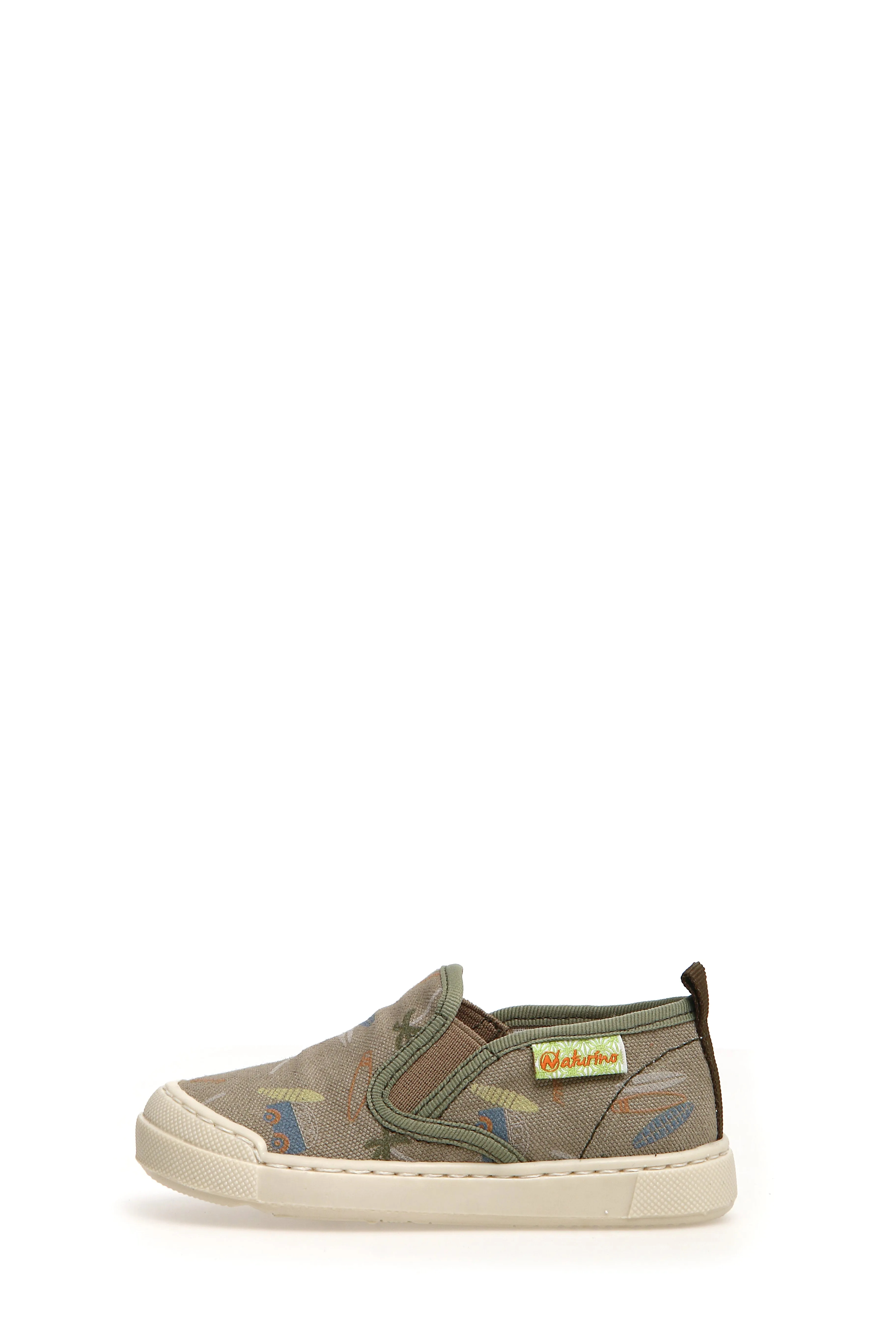 Naturino Girl's and Boy's Henntor Canvas Sneakers, Stone Canvas Upper