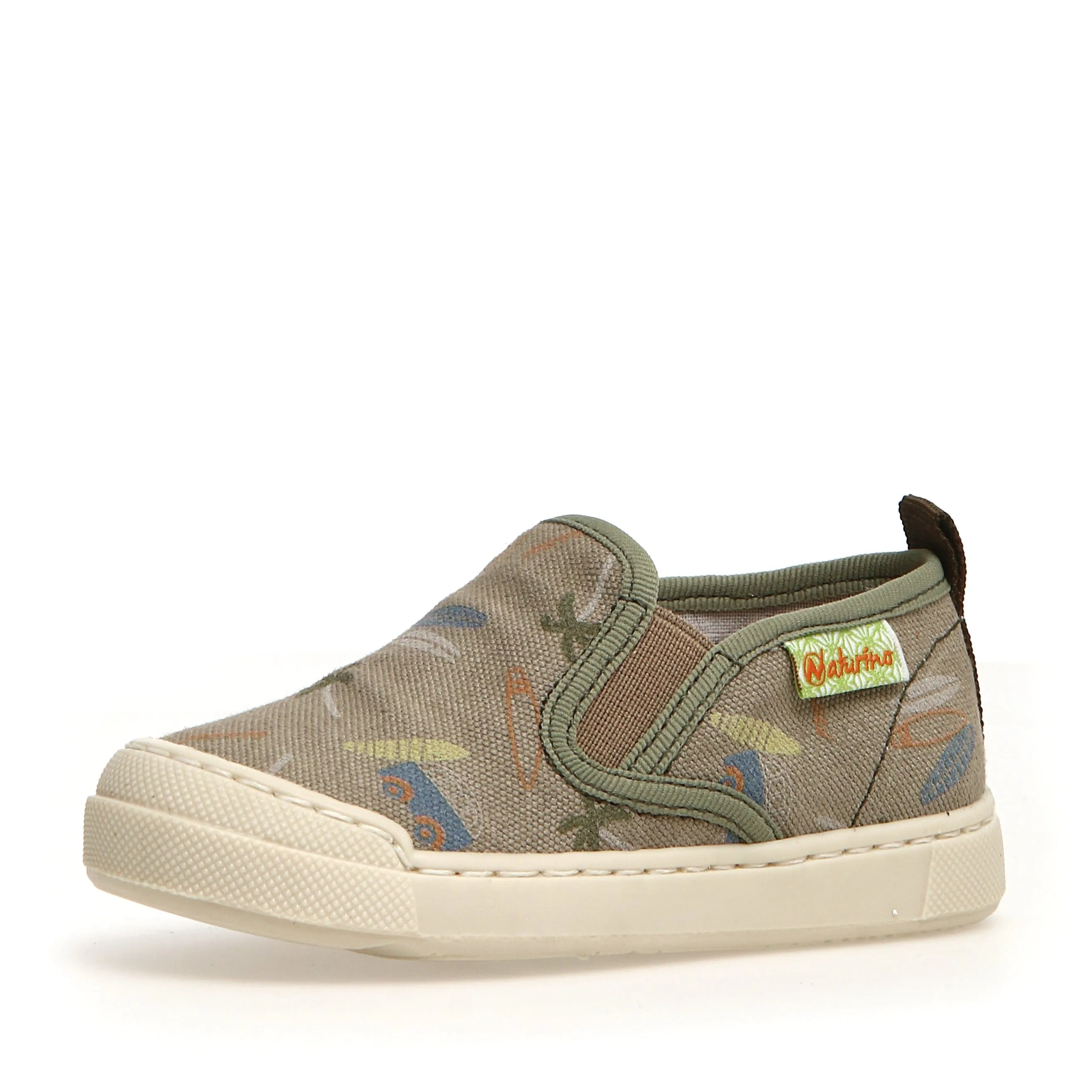 Kids' summer shoes Naturino Girl's and Boy's Henntor Canvas Sneakers, Stone