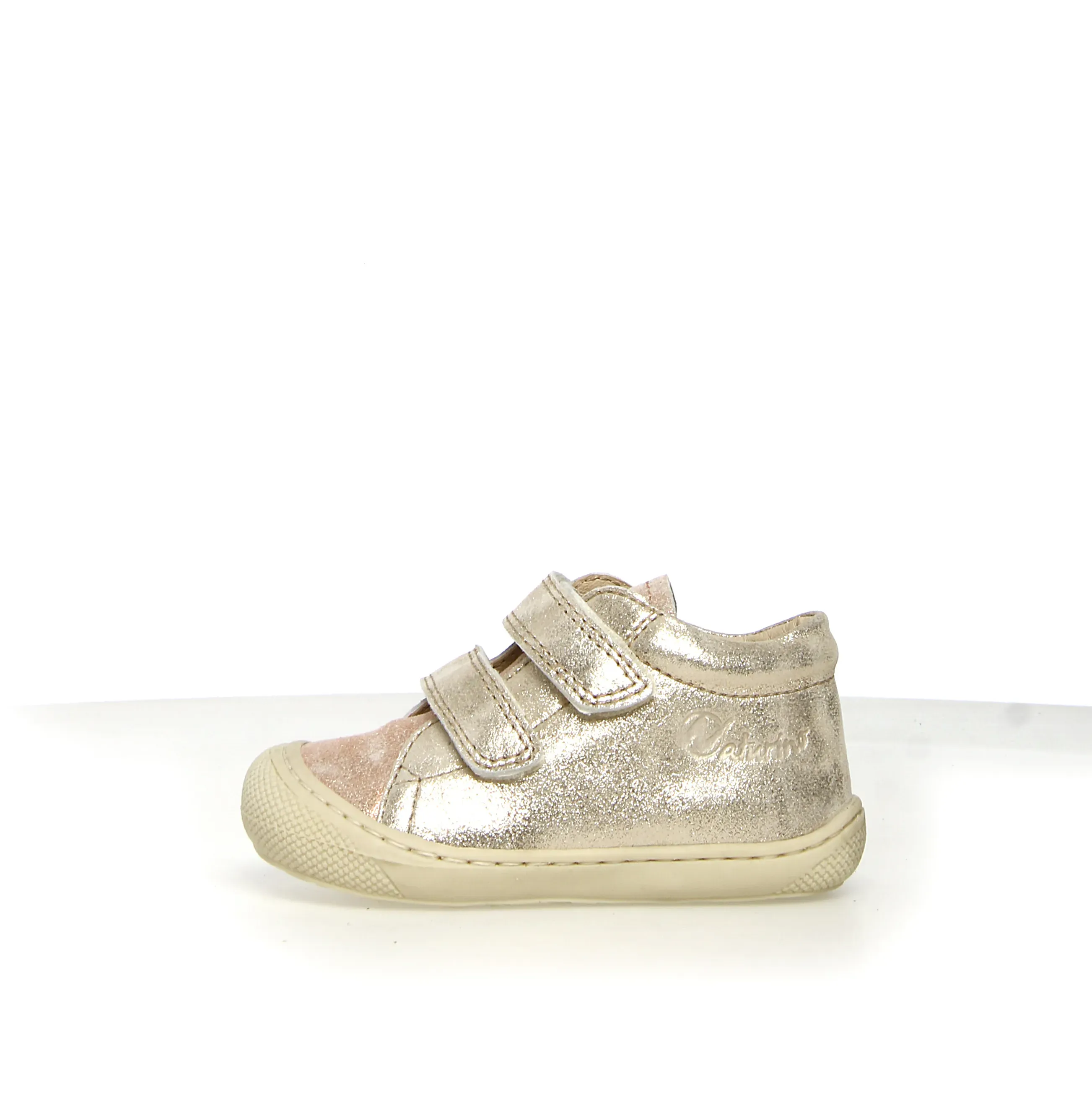 Naturino Girl's Cocoon Vl Casual Shoes - Cipria / Platinum Canvas Upper