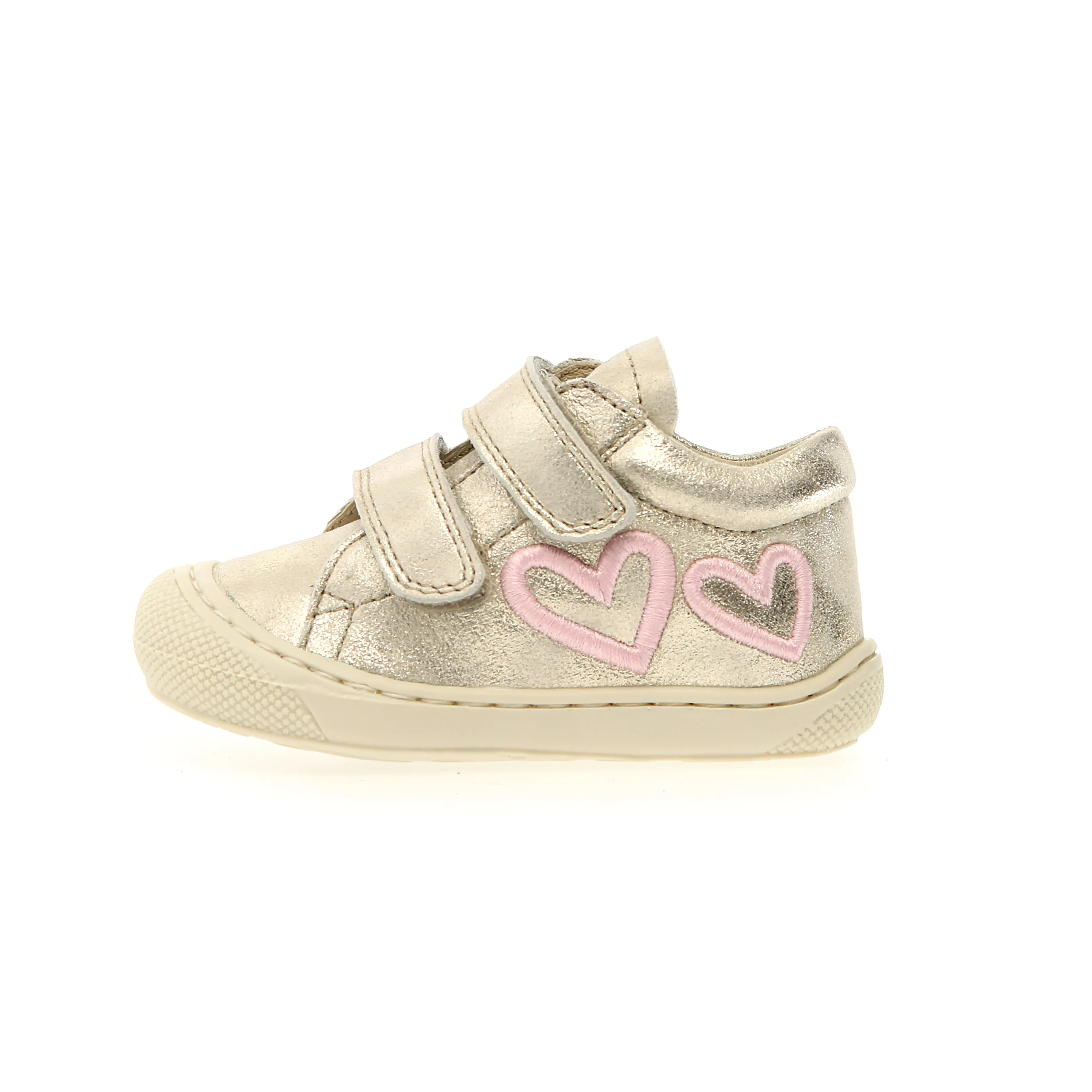 Naturino Girl's Glow Vl Casual Shoes - Platinum Good feedback