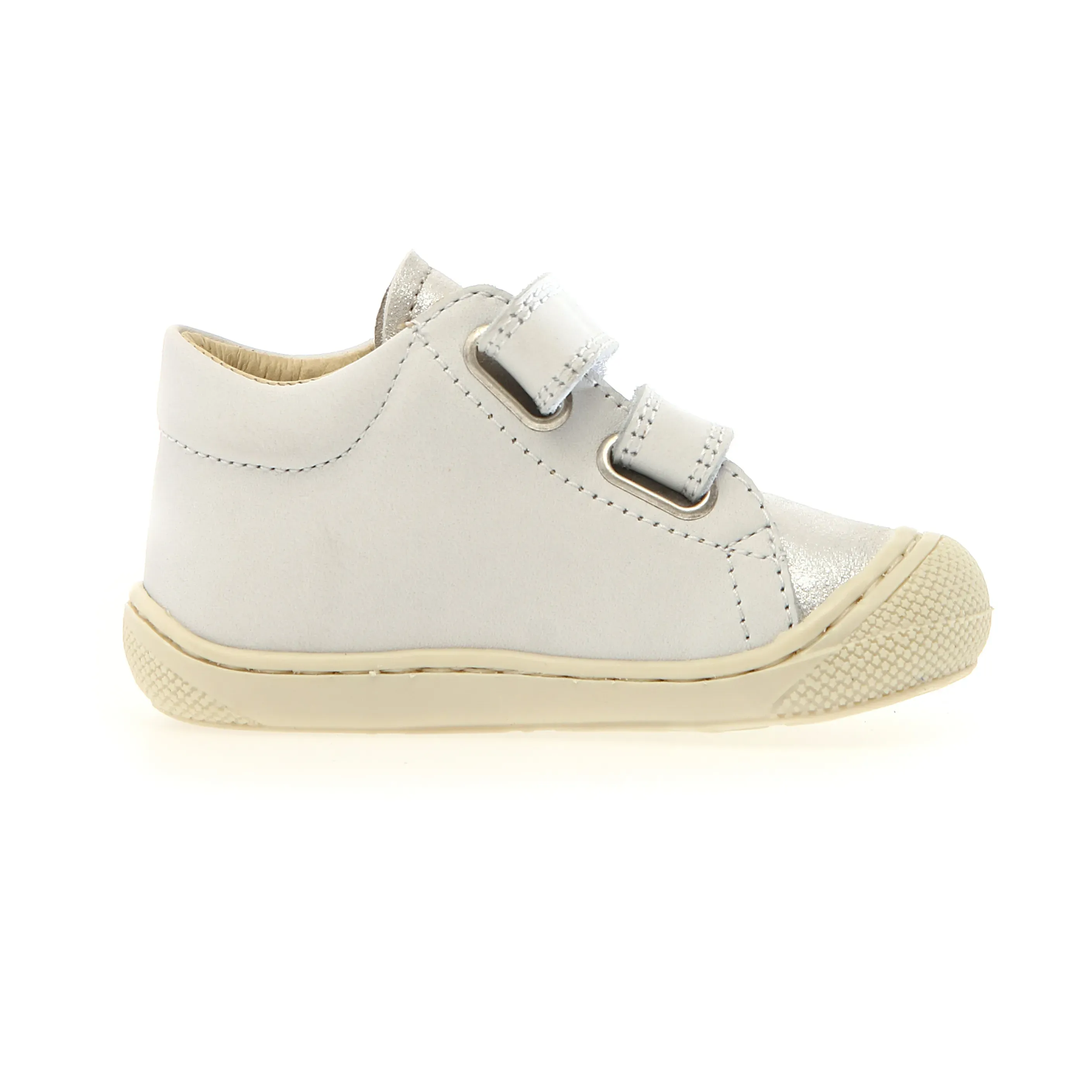 Naturino Girl's Kolde Vl Casual Shoes - White / Silver / Pink Charm Kids