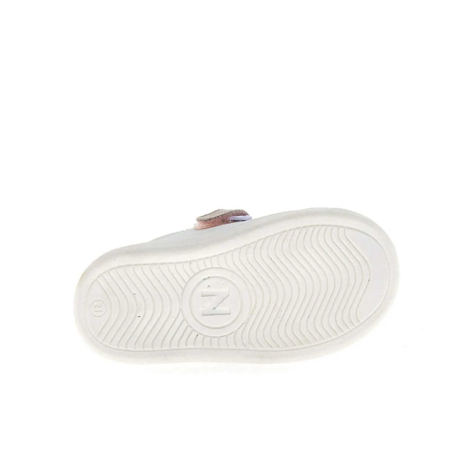 Naturino Girls Pinn Zip Lace Up Casual Shoes - White/Cipria/Celeste Buckle Kids