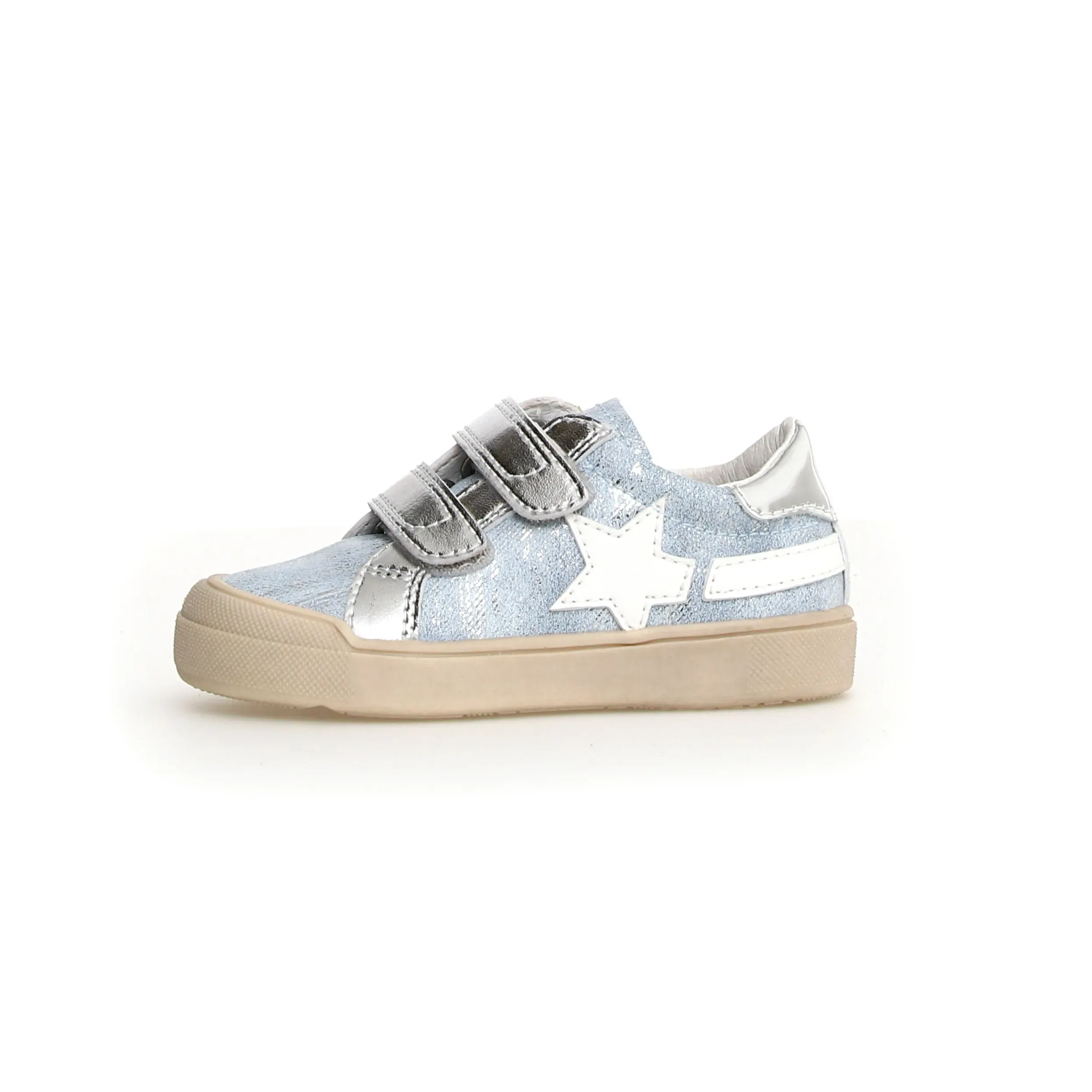 Naturino Girl's Singery Low Vl Casual Shoes - Metallic Dream / Silver TPU Outsole