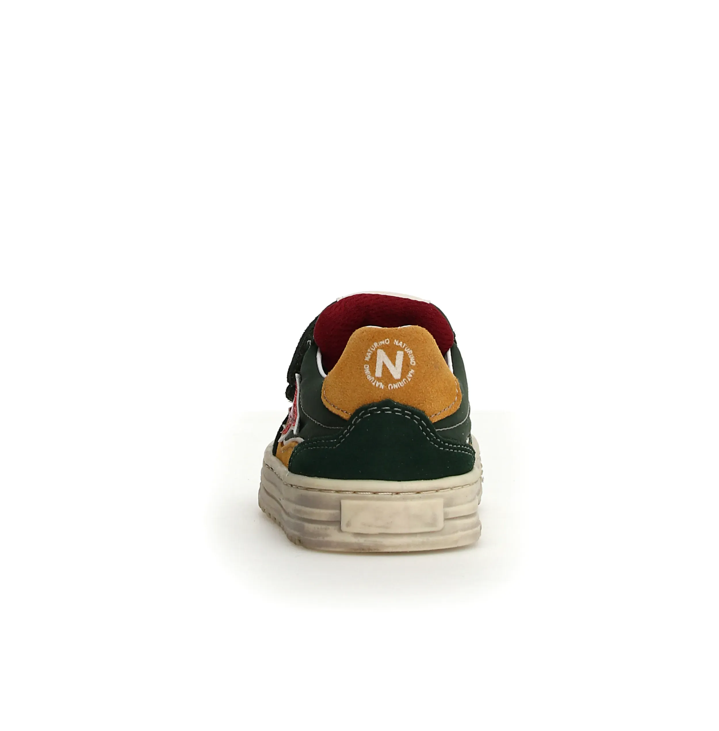 Naturino Hess 3 Vl Boy's and Girl's Casual Shoes - Green Bottle/Zucca/New Granata Padded Tongue