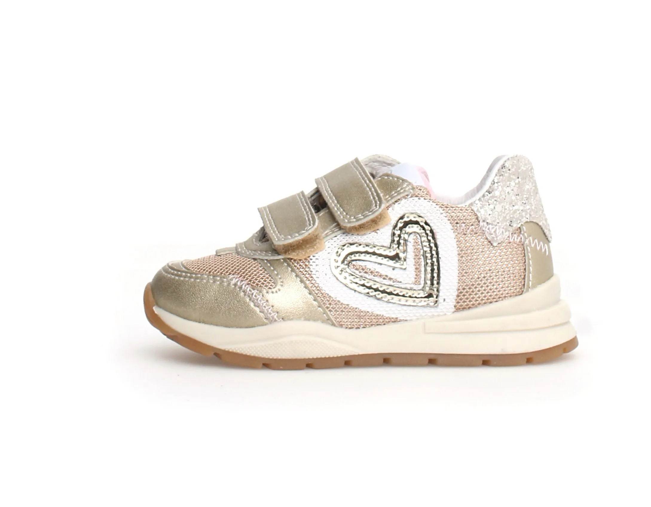 Naturino Quelly 2 VL GIrl's Sneakers - Platinum Width Options