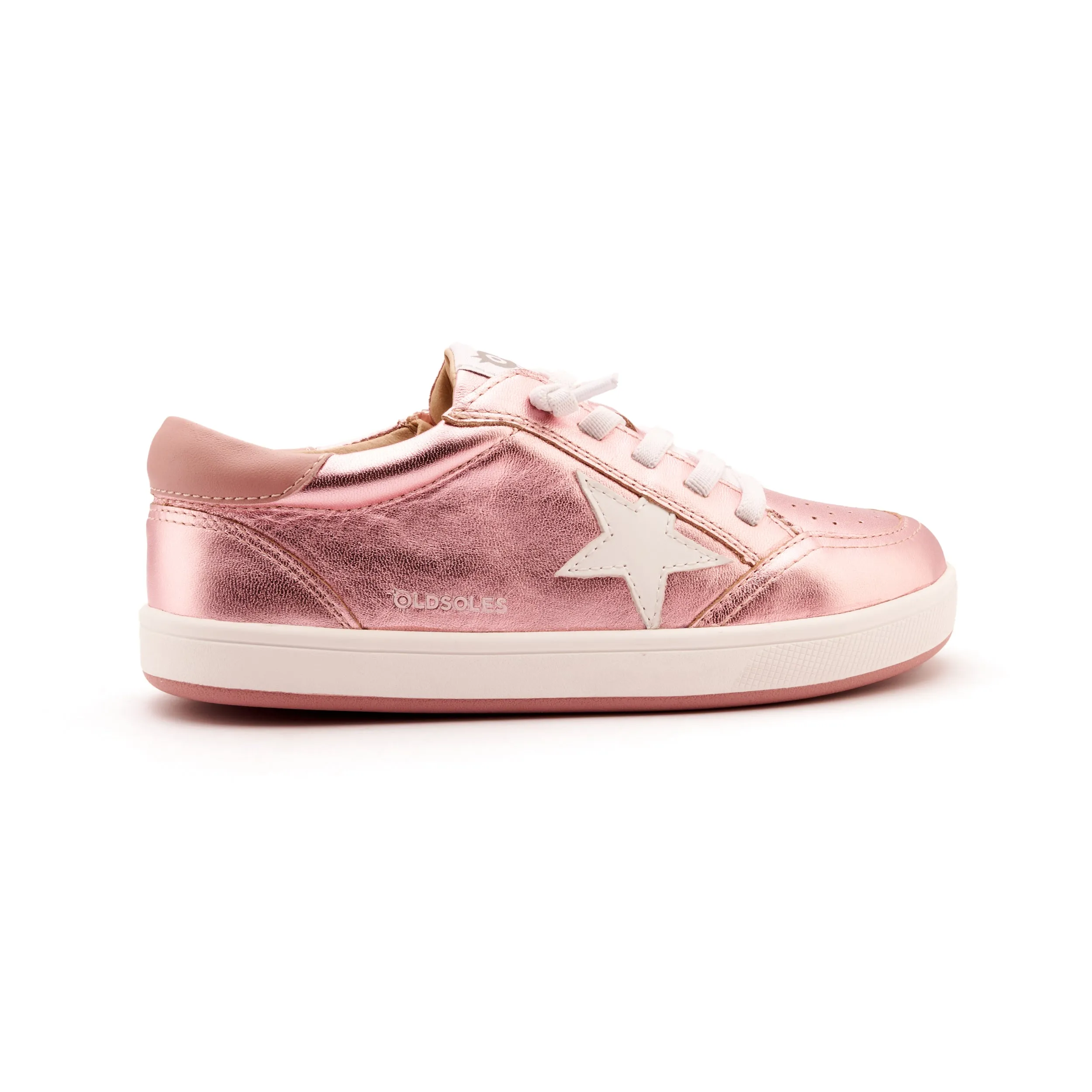 Neutral Kids Old Soles Girl's Platinum Runner Casual Shoes - Pink Frost / Snow / Kiss