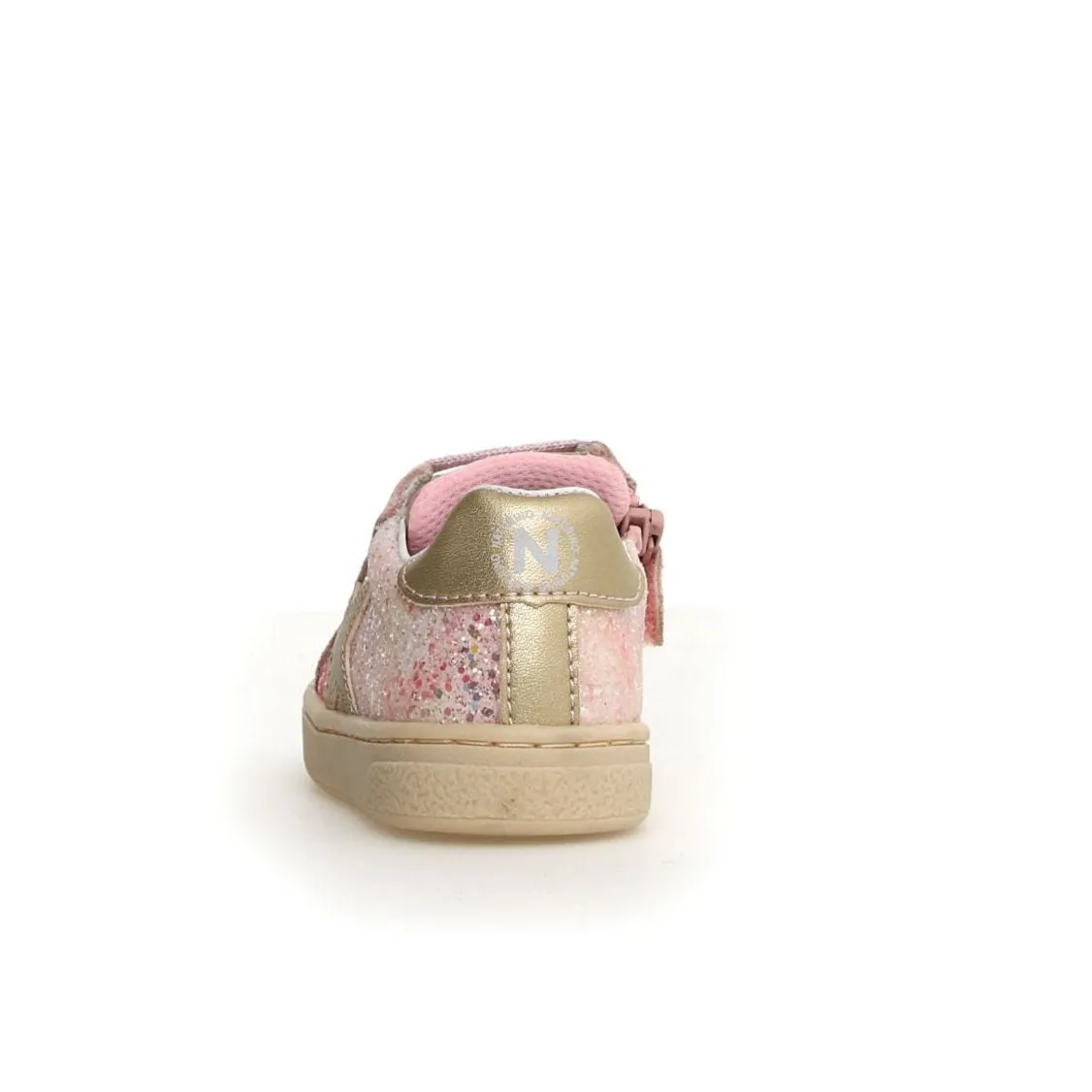 New Arrivals Naturino Girl's Pinn Zip Lace Up Casual Shoes - Cipria / Platinum