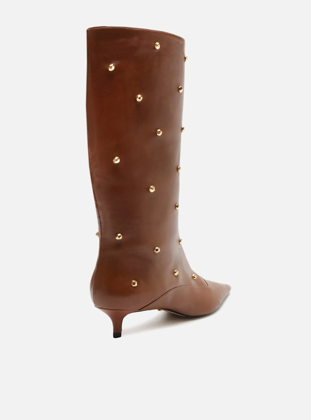Non-Slip Heels The Campaign Brown Leather Boot
