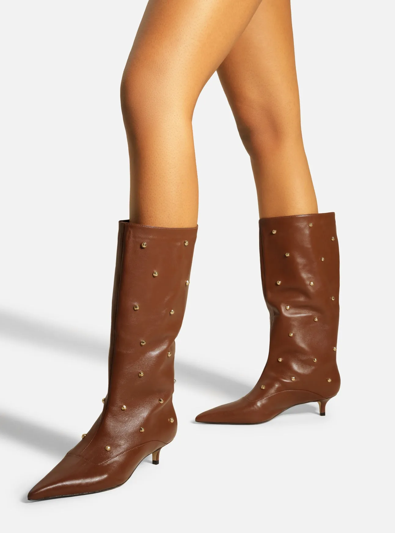 Non-Slip Heels The Campaign Brown Leather Boot