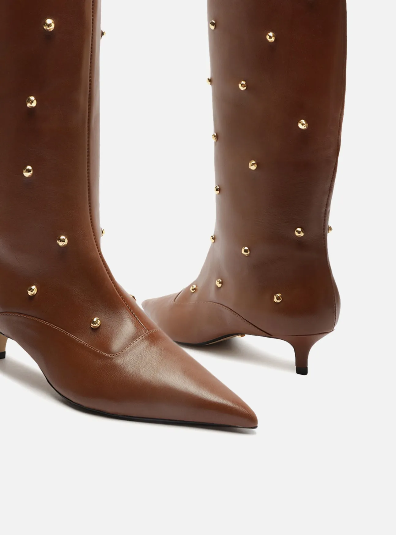 Non-Slip Heels The Campaign Brown Leather Boot