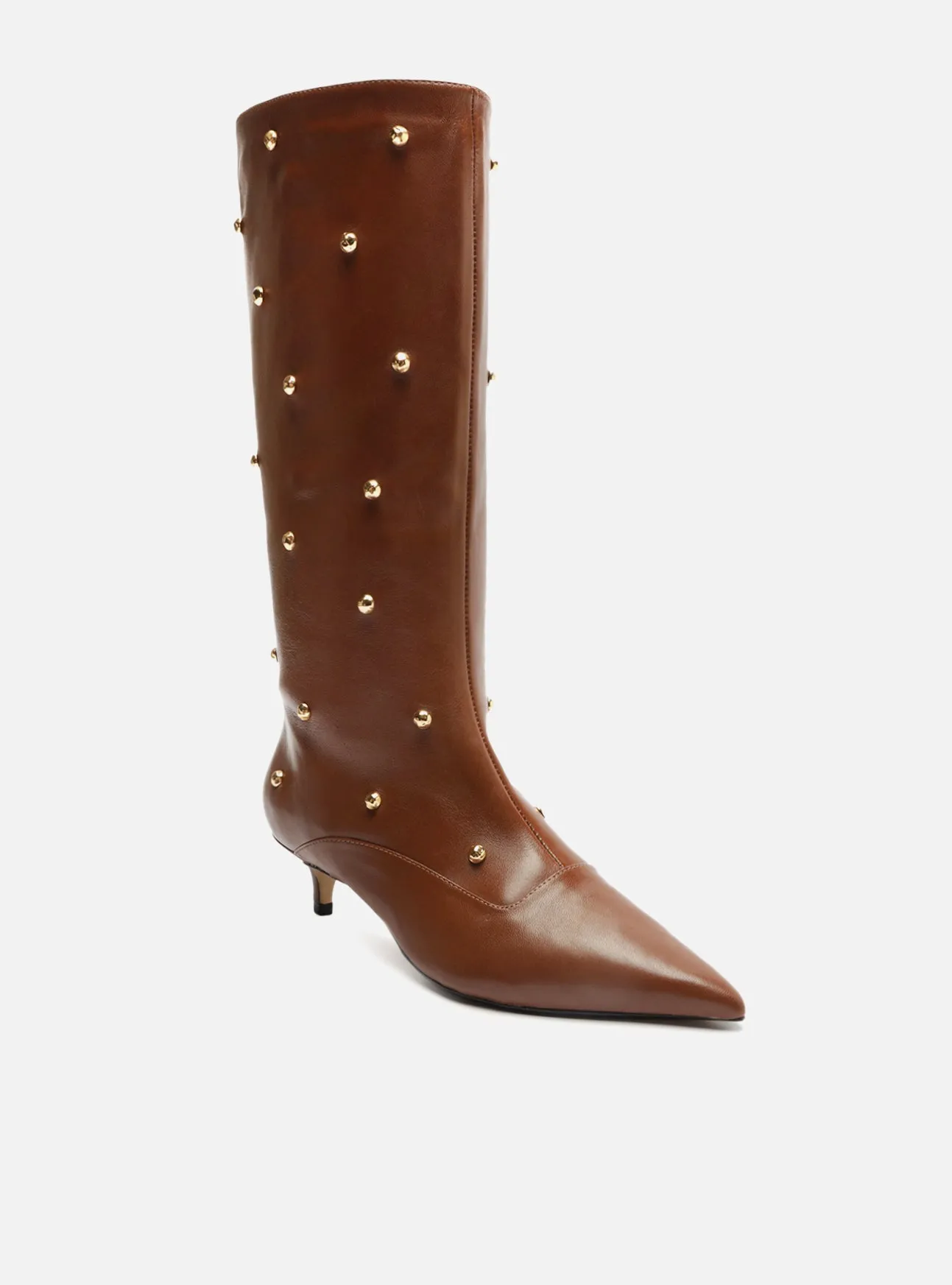 Non-Slip Heels The Campaign Brown Leather Boot