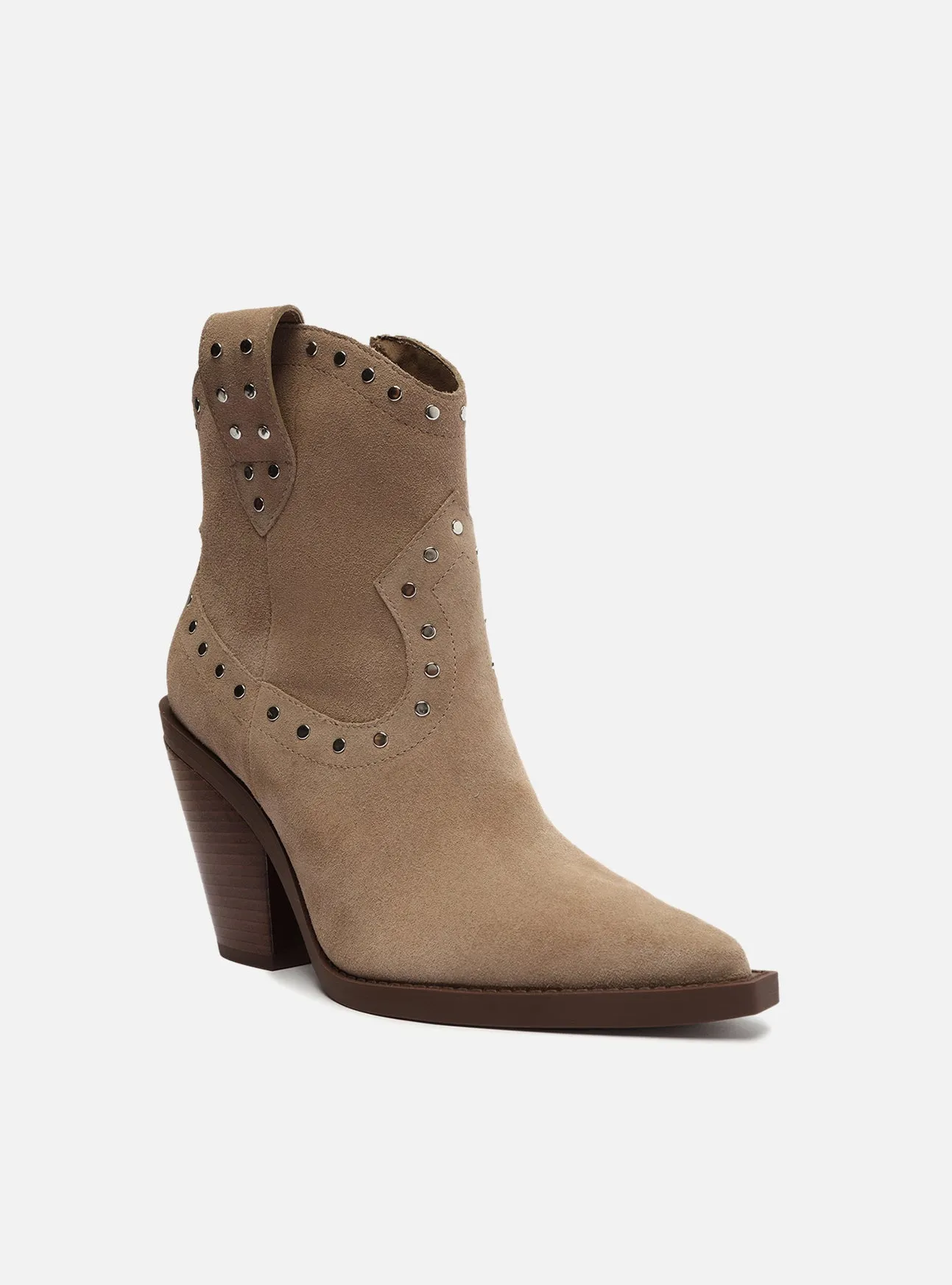 Norah Leather Boot Fall Heels