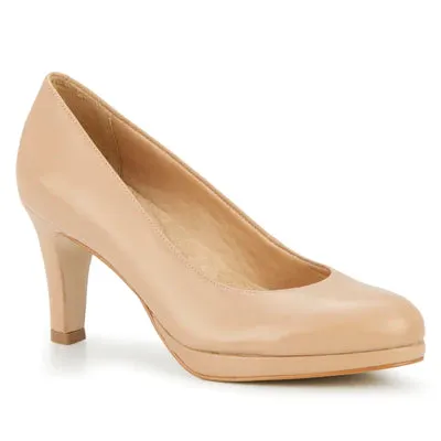 Nude Heels Payton: Nude Leather I Walking Cradle