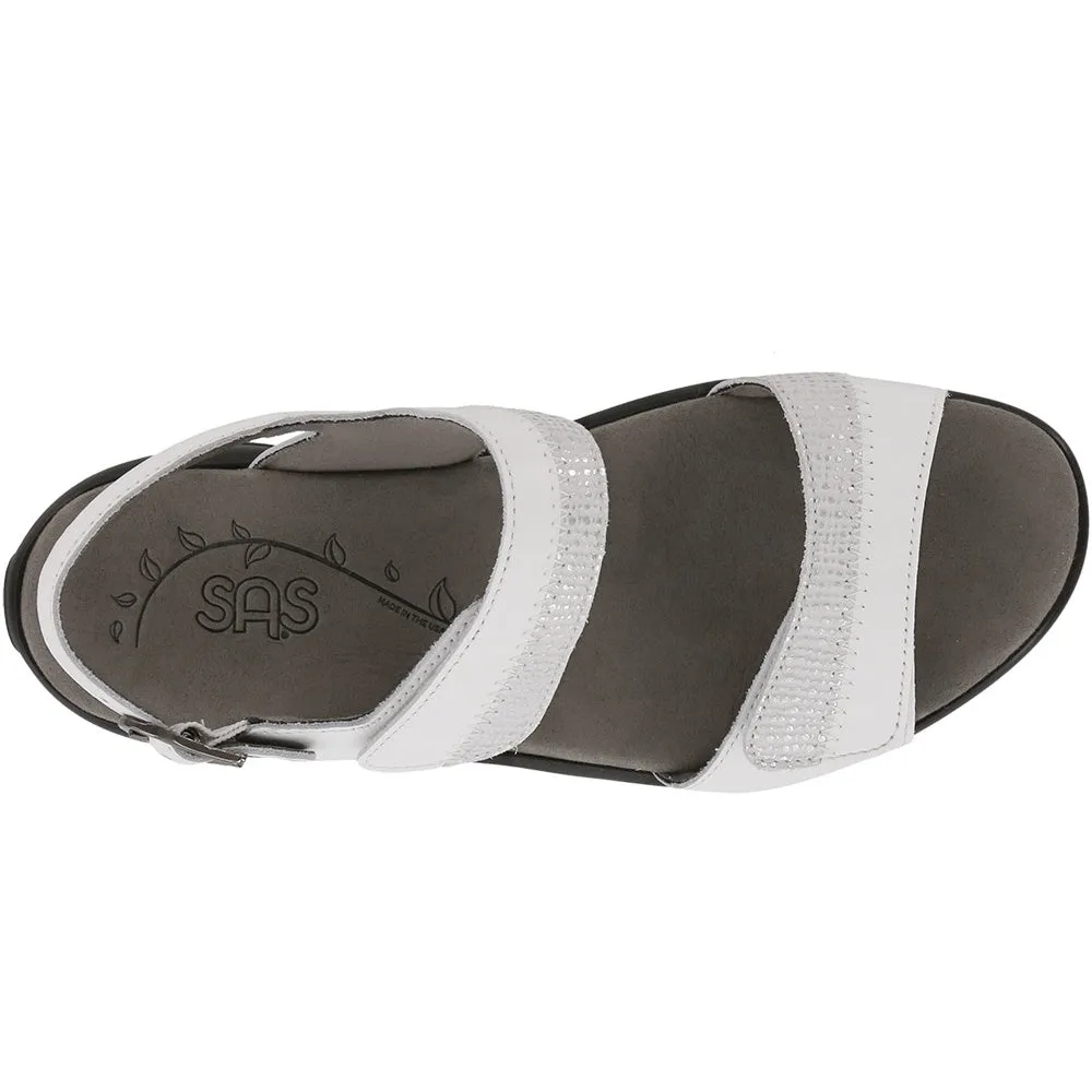 Nudu - White Vibrant Heel Sandals
