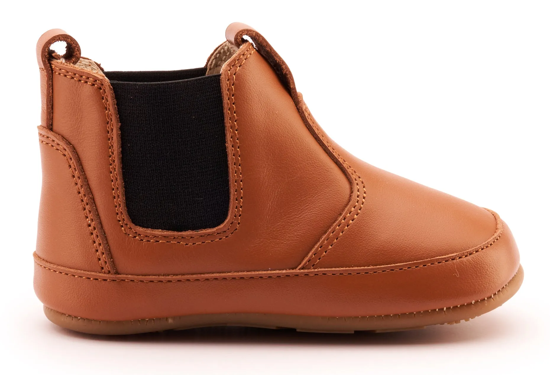 Old Soles Boy's & Girl's 188R Bambini Local Boots/Dress Shoes - Tan / Black TPU Outsole