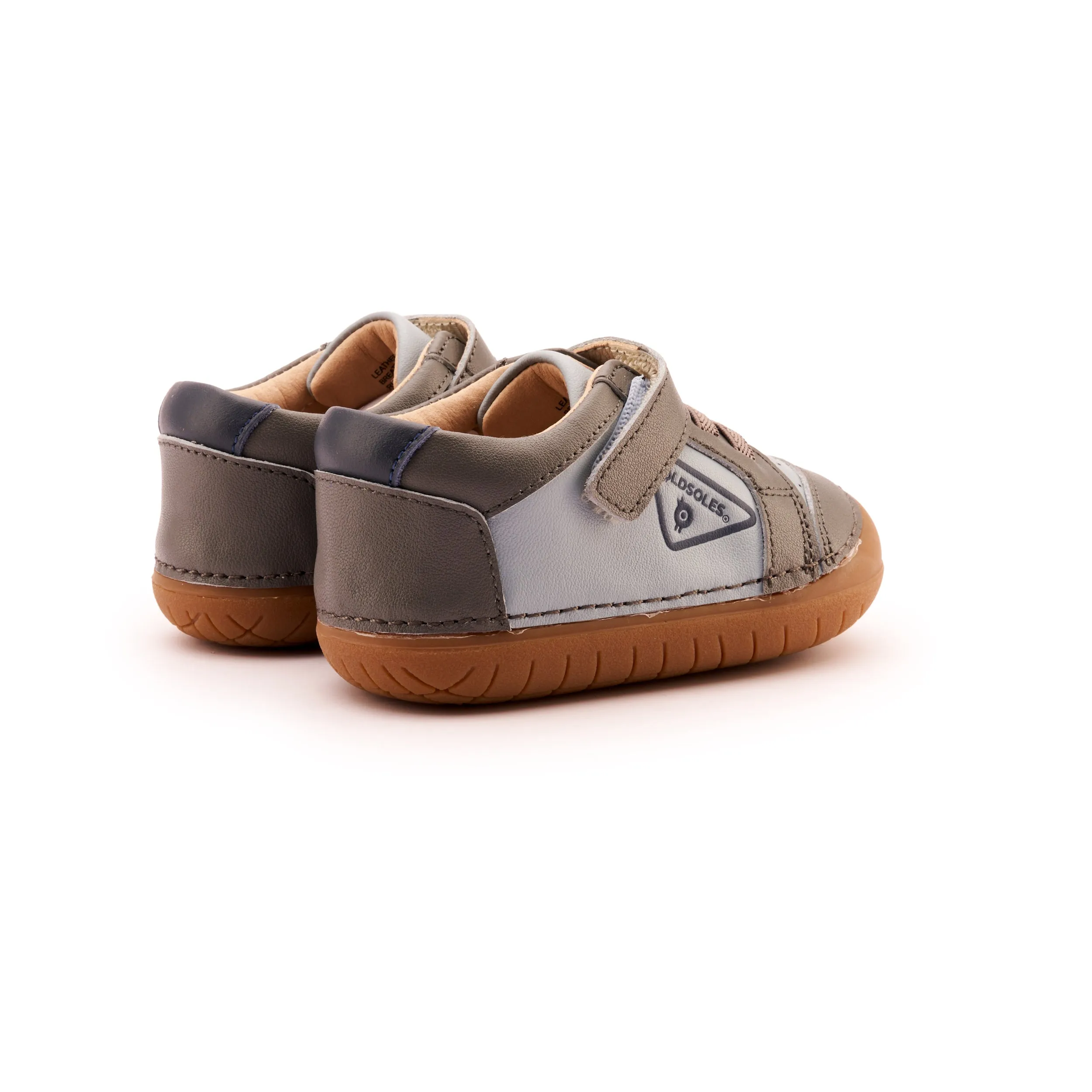 Old Soles Boy's & Girl's 4094 Badge Pave Casual Shoes - Dusty Blue / Grey / Navy Sports Wear