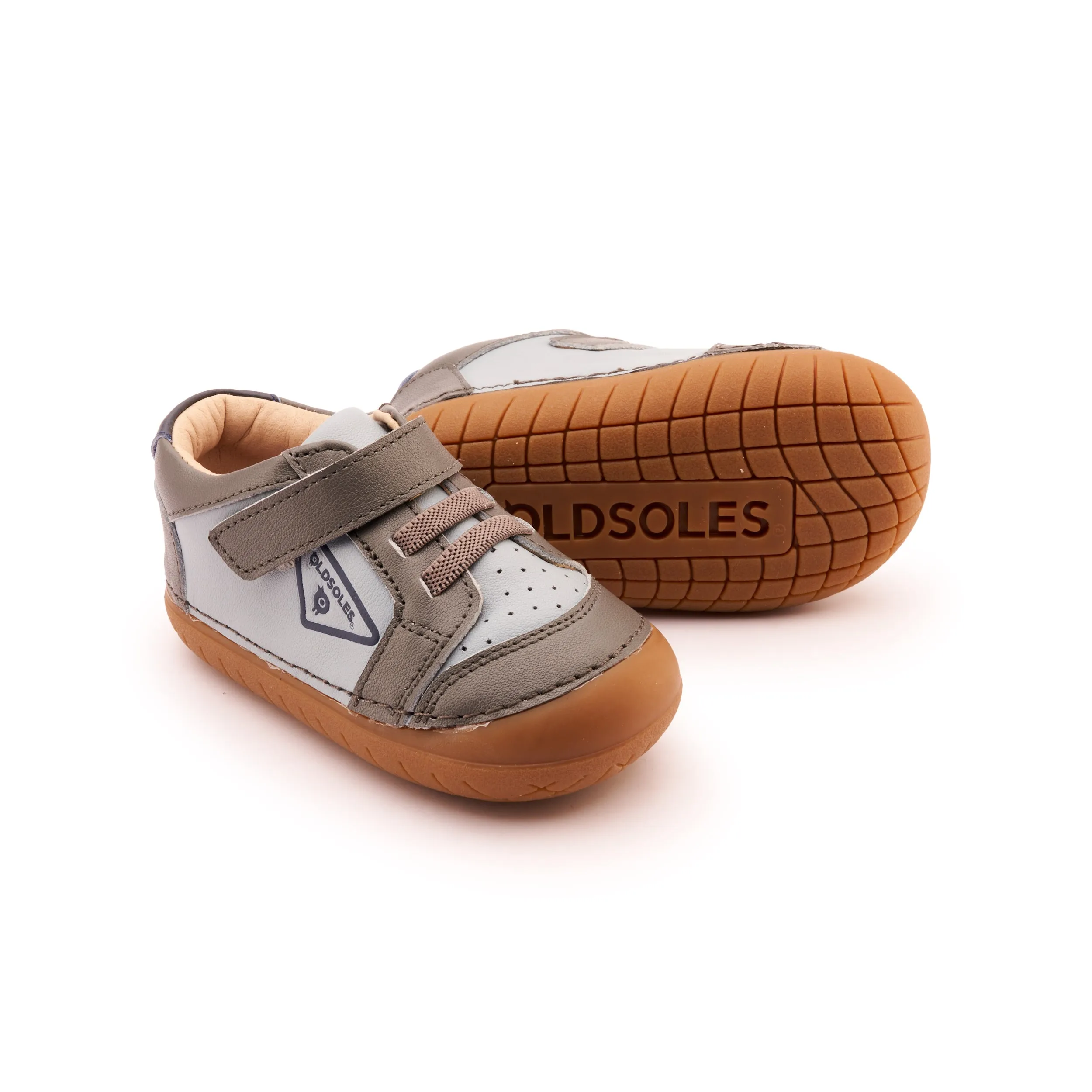 Old Soles Boy's & Girl's 4094 Badge Pave Casual Shoes - Dusty Blue / Grey / Navy Sports Wear