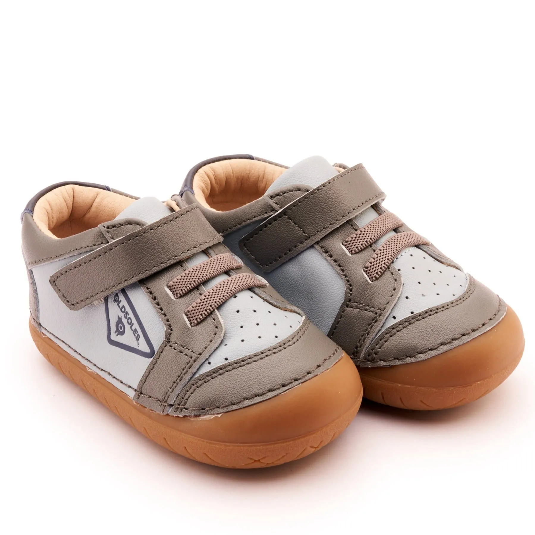 Old Soles Boy's & Girl's 4094 Badge Pave Casual Shoes - Dusty Blue / Grey / Navy Sports Wear