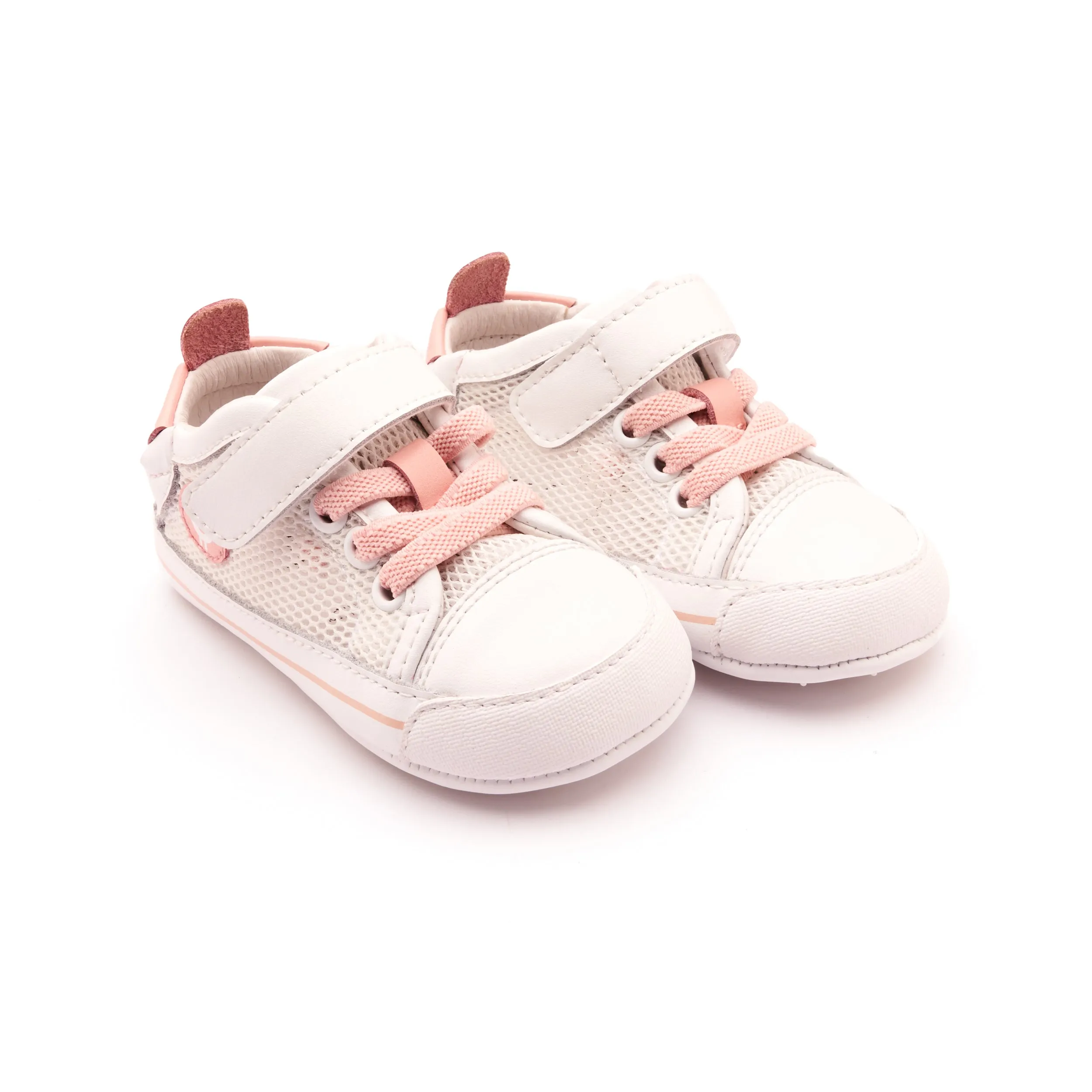 Old Soles Boy's and Girl's 0083RT Baby Mesh Casual Shoes - Snow / Cipria / Snow Sole Attention Grabbing