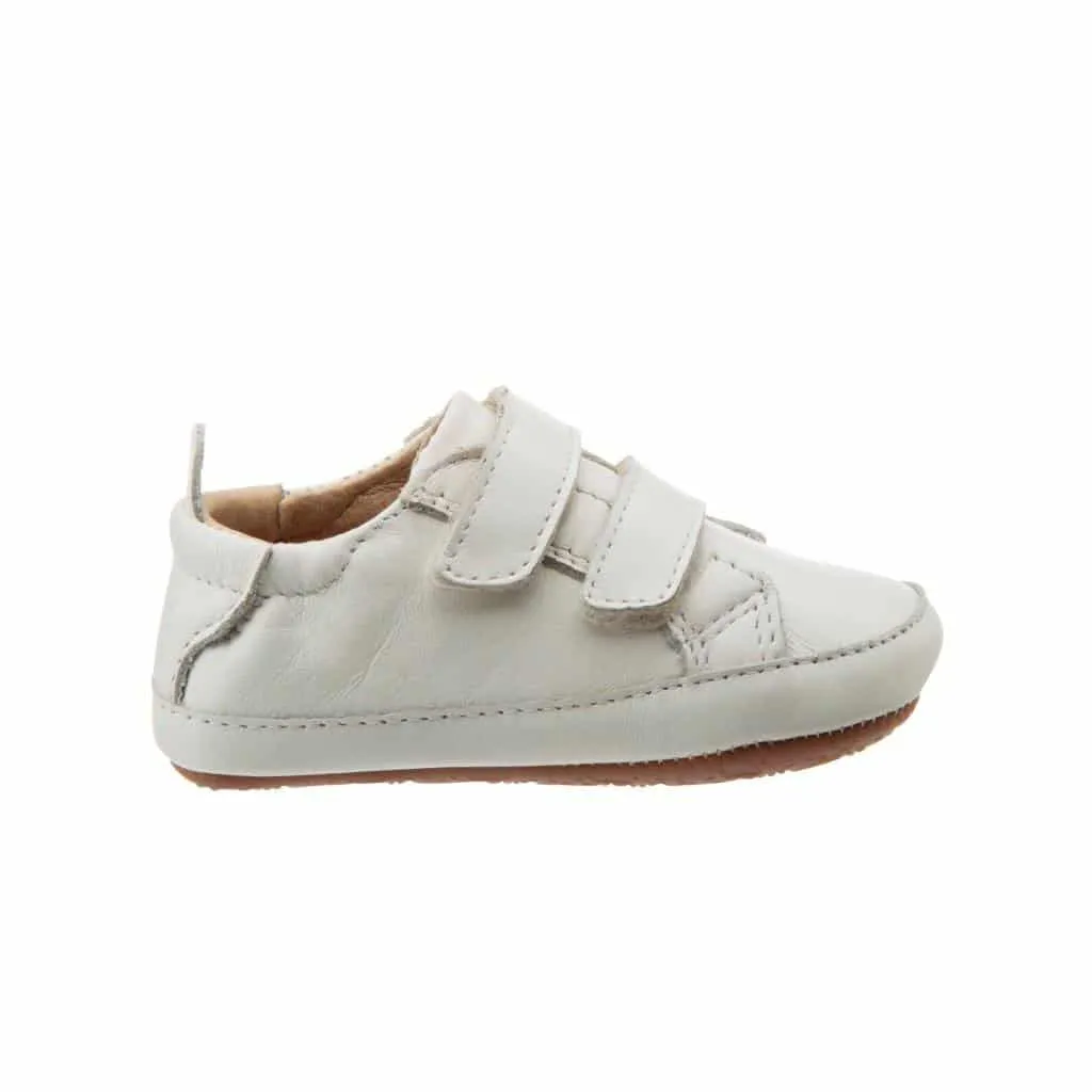 Old Soles Boy's and Girl's 113RT Bambini Markert Casual Shoes - White / White Patch Kids