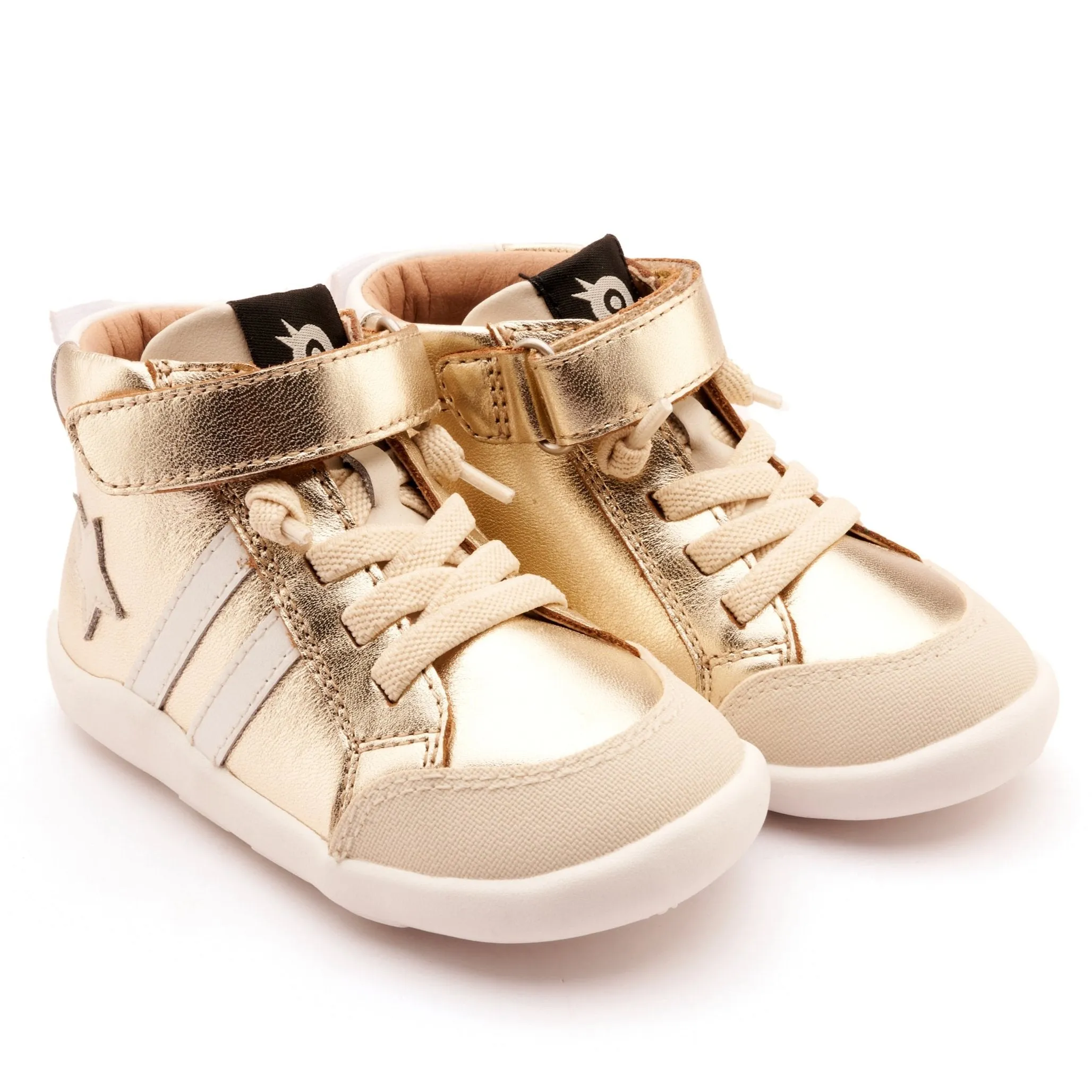 Old Soles Boy's and Girl's Boss Ground Casual Shoes - Gold / Sporco / Snow Modern kids' designs Cute kids' outfits