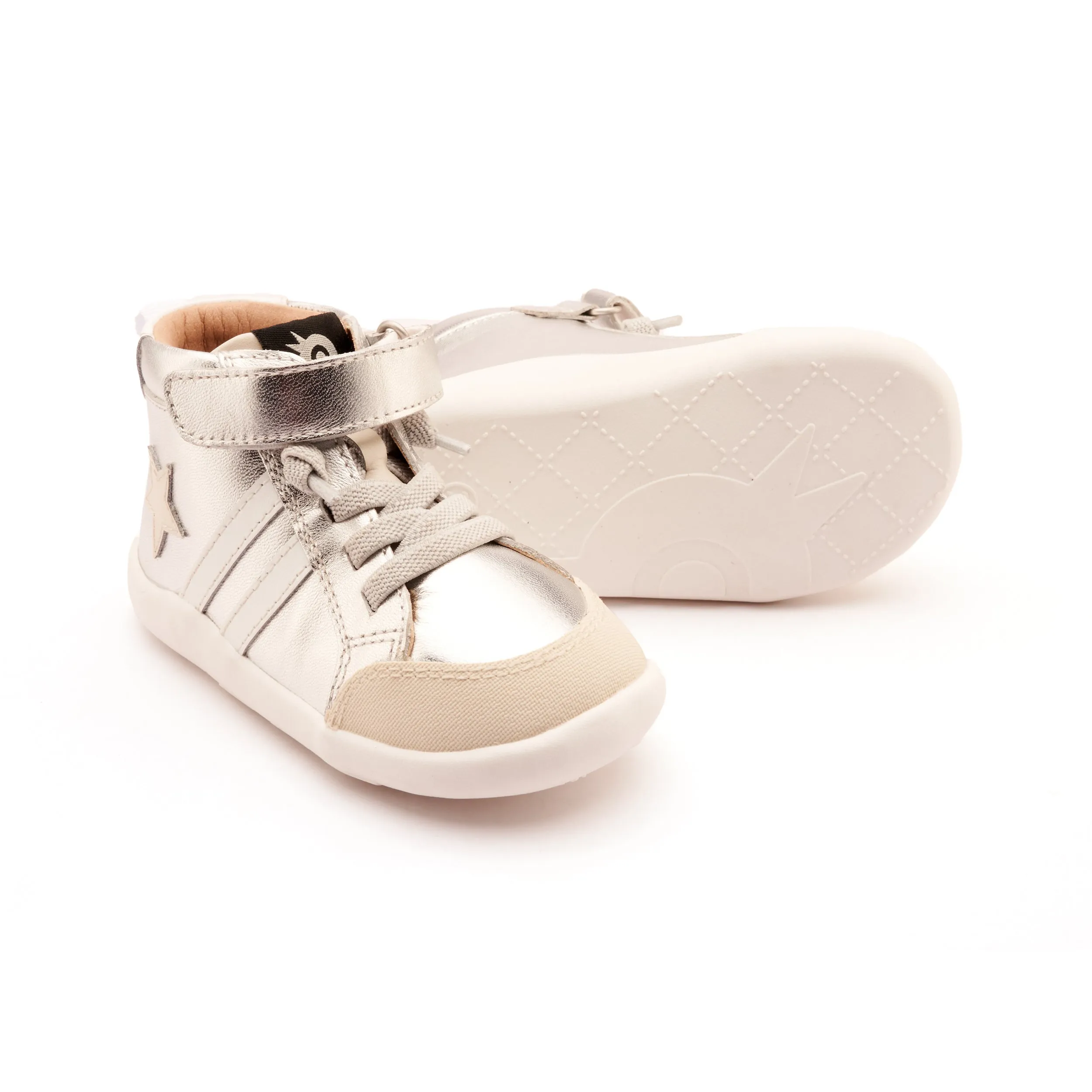 Old Soles Boy's and Girl's BossGround Casual Shoes - Silver / Sporco / Snow Customizable Options