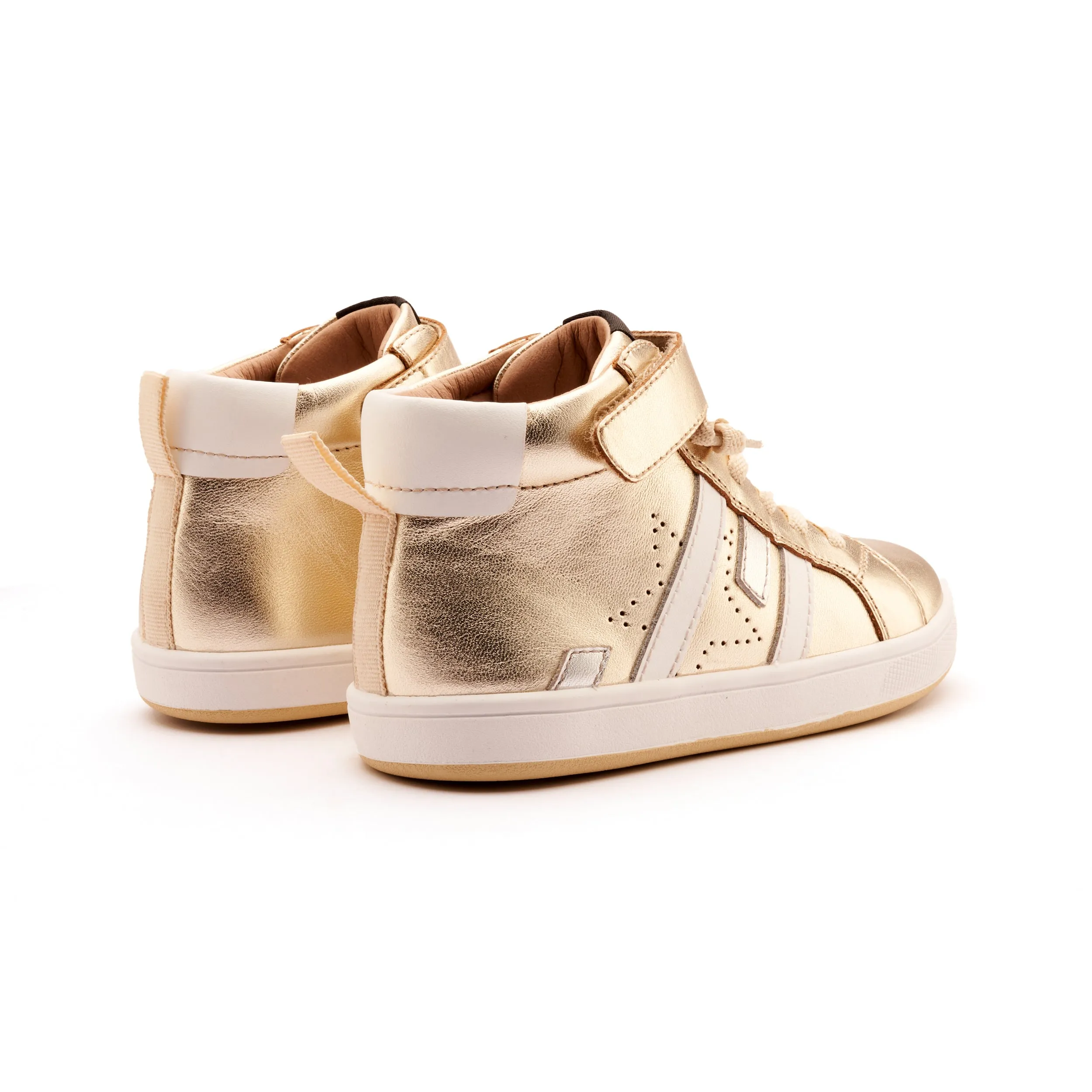 Old Soles Boy's and Girl's Challenger Casual Shoes - Gold / Snow / Silver Tassel Kids
