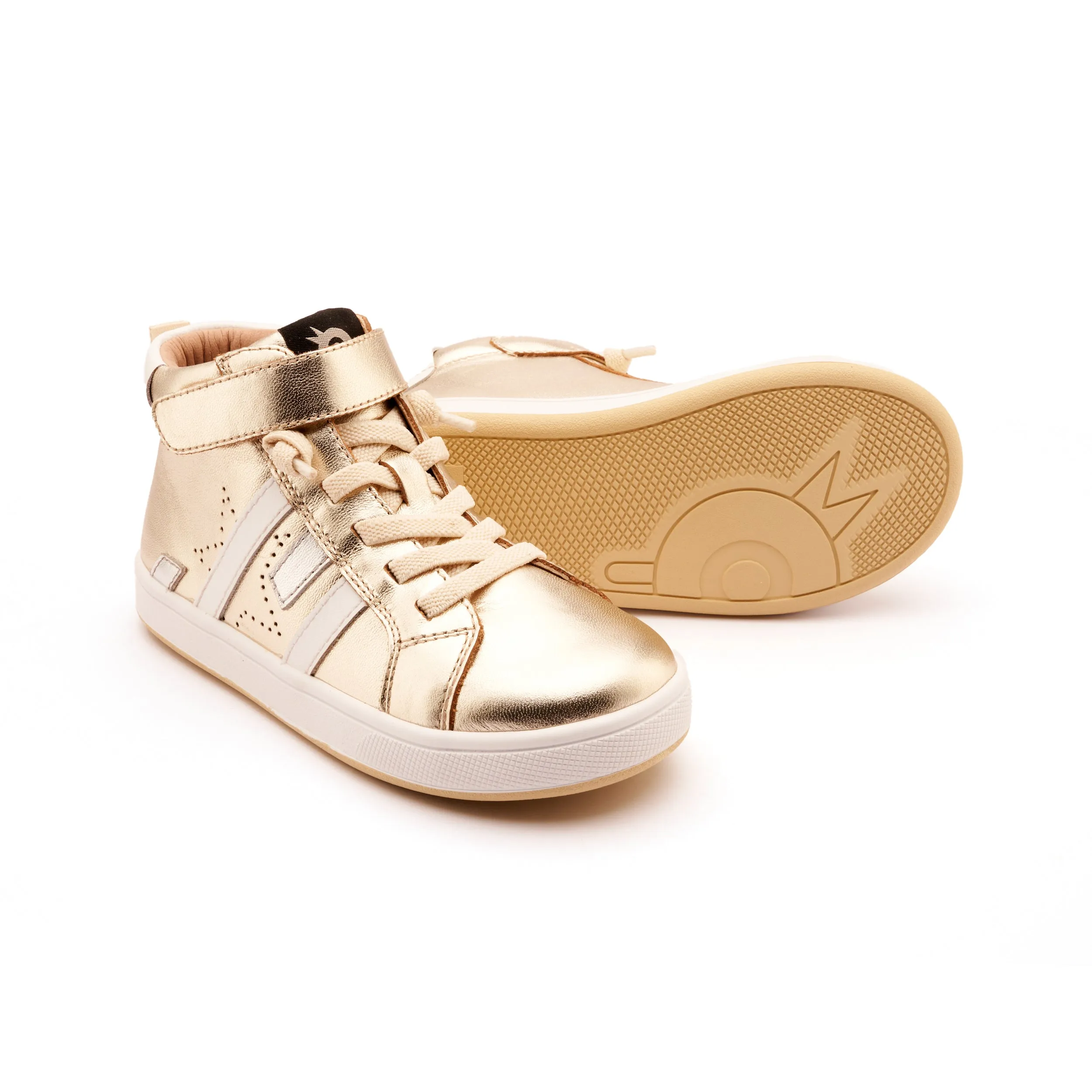 Old Soles Boy's and Girl's Challenger Casual Shoes - Gold / Snow / Silver Tassel Kids
