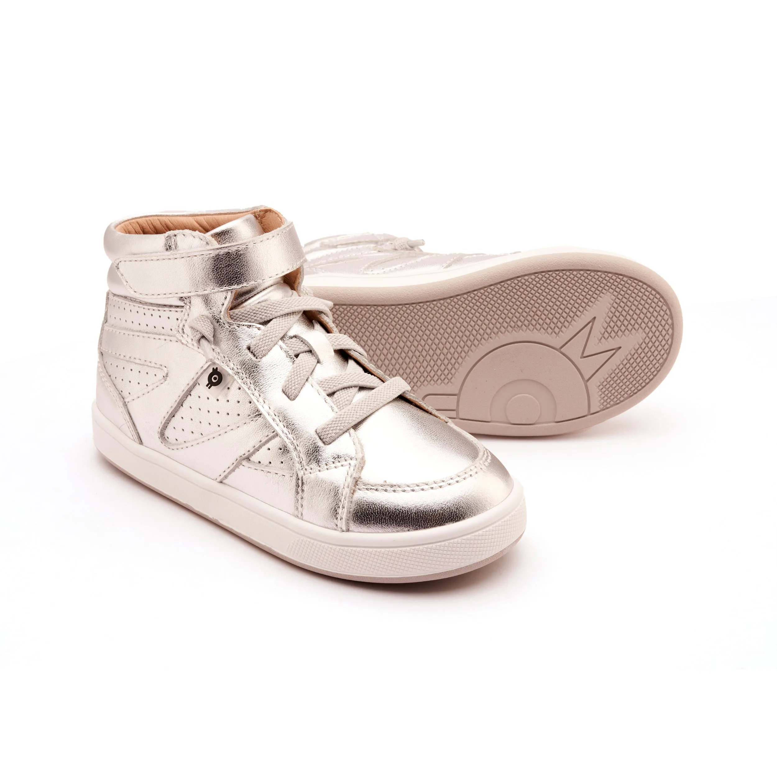 Old Soles Boy's and Girl's Cheersta Casual Shoes - Silver Durable Design