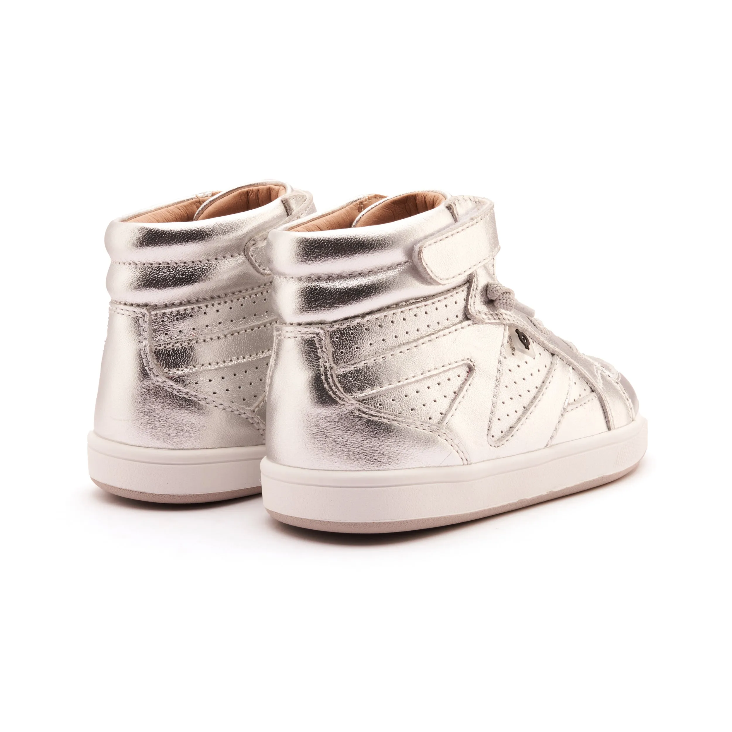Old Soles Boy's and Girl's Cheersta Casual Shoes - Silver Durable Design