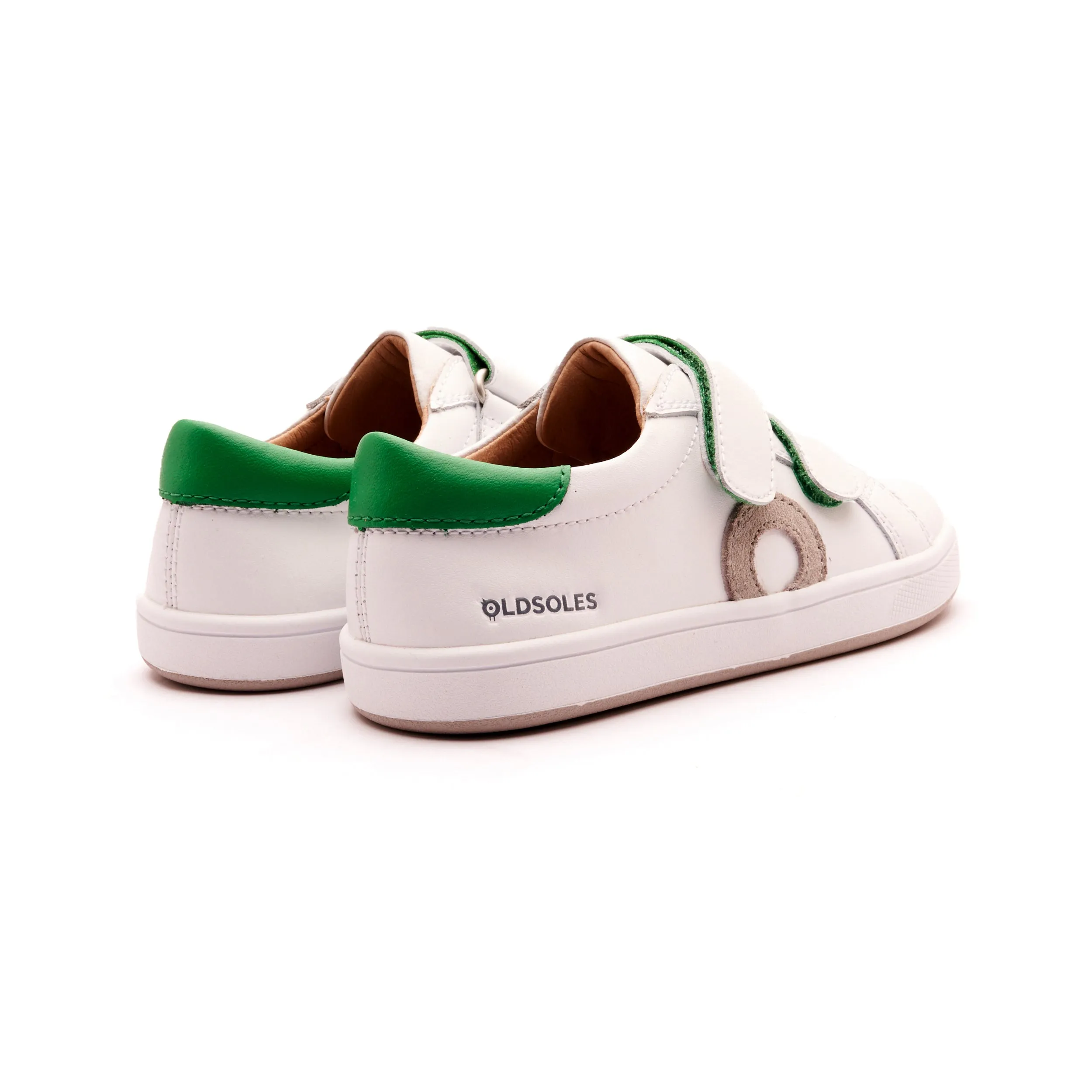 Old Soles Boy's and Girl's Kix Casual Shoes - Snow / Neon Green / Gris / White Printed Styles