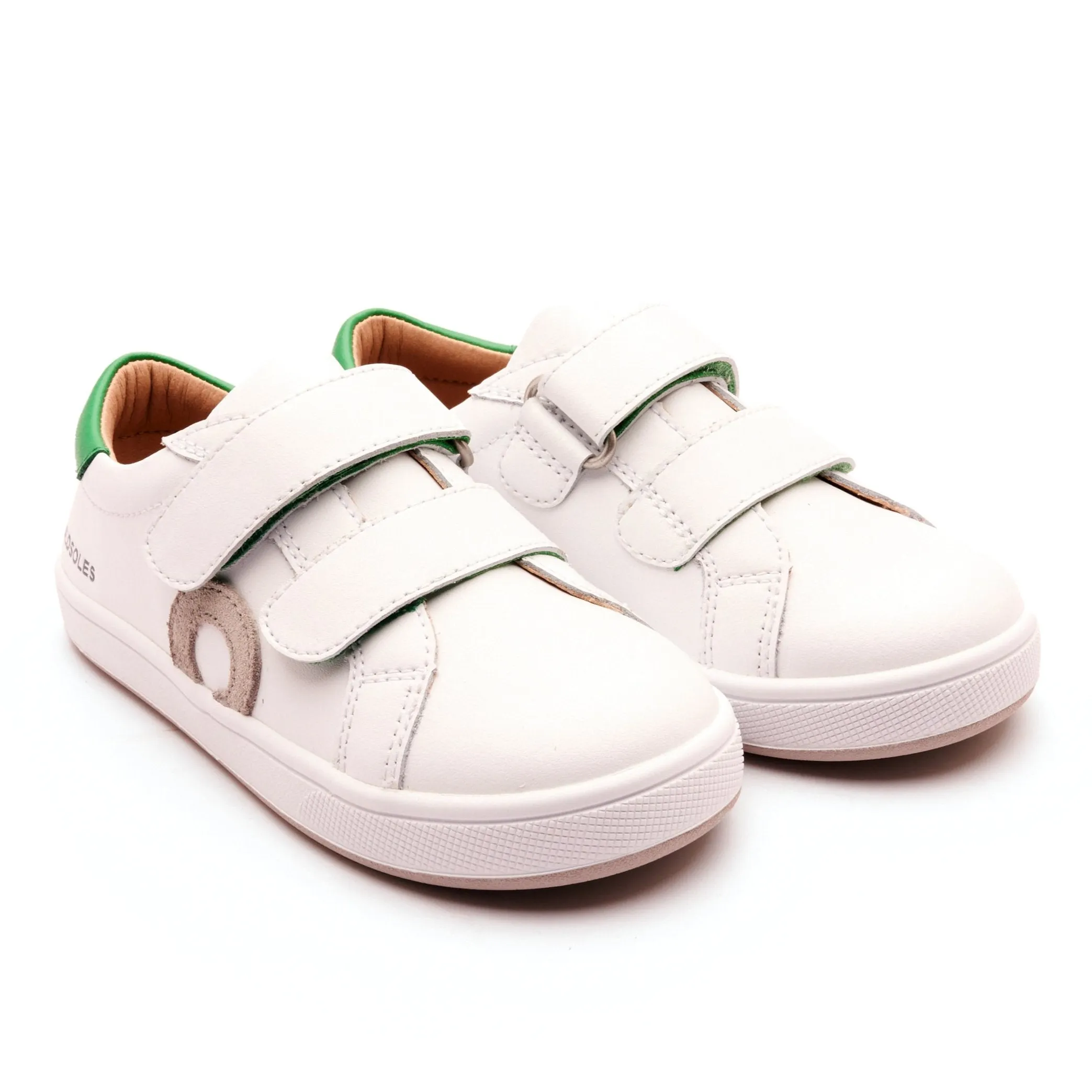 Old Soles Boy's and Girl's Kix Casual Shoes - Snow / Neon Green / Gris / White Printed Styles