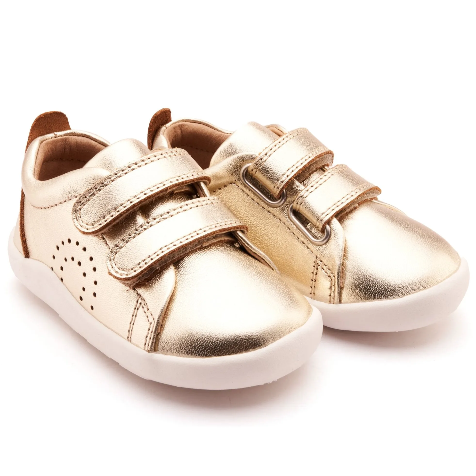 Old Soles Boy's and Girl's LittleTot Casual Shoes - Gold Bow Details
