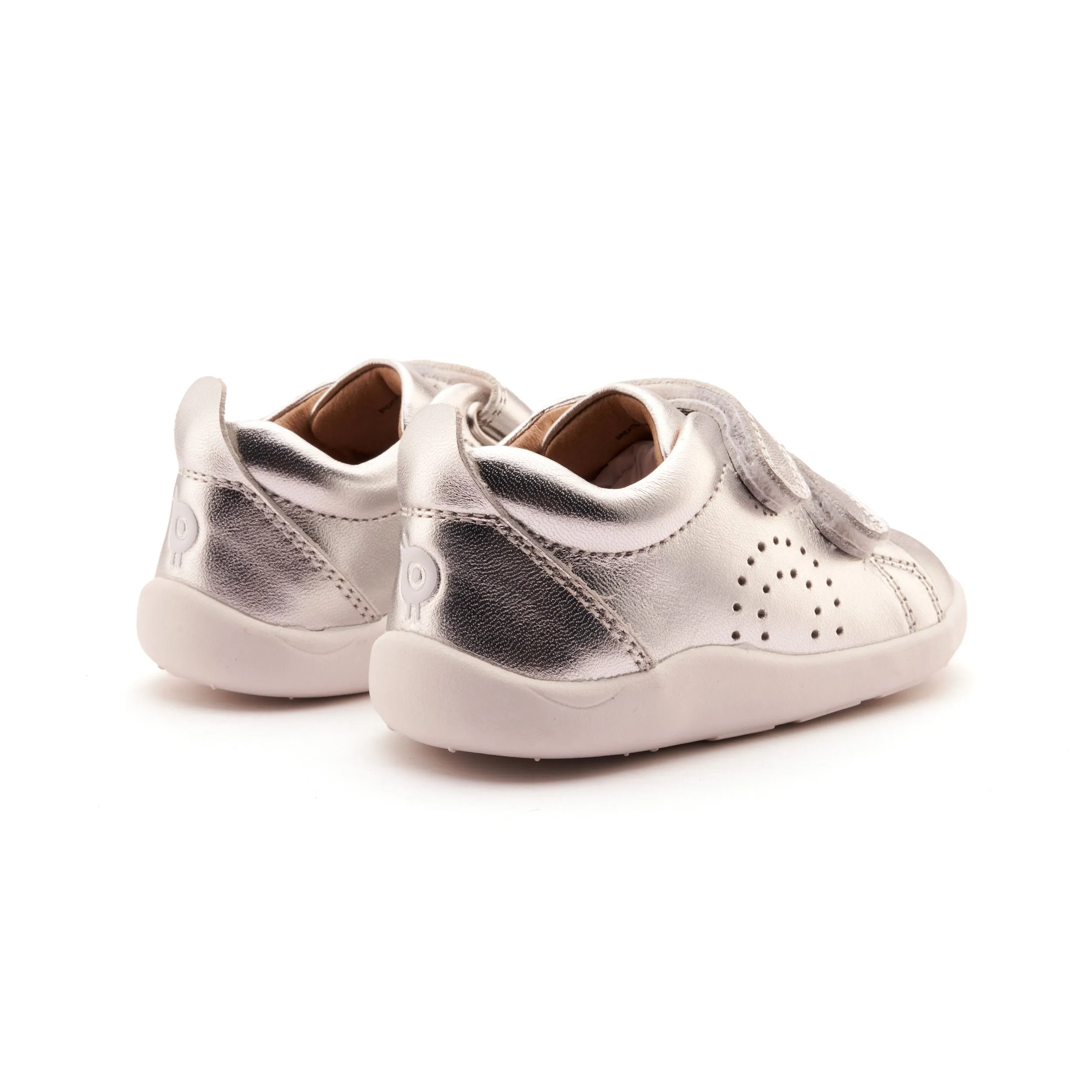 Old Soles Boy's and Girl's LittleTot Casual Shoes - Silver Label Details